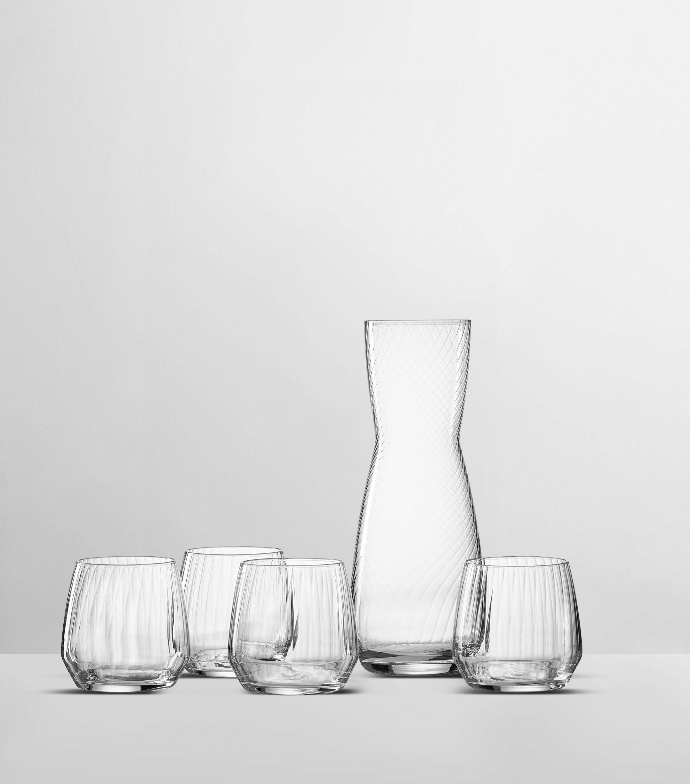 Set Jarra y Vasos en vidrio