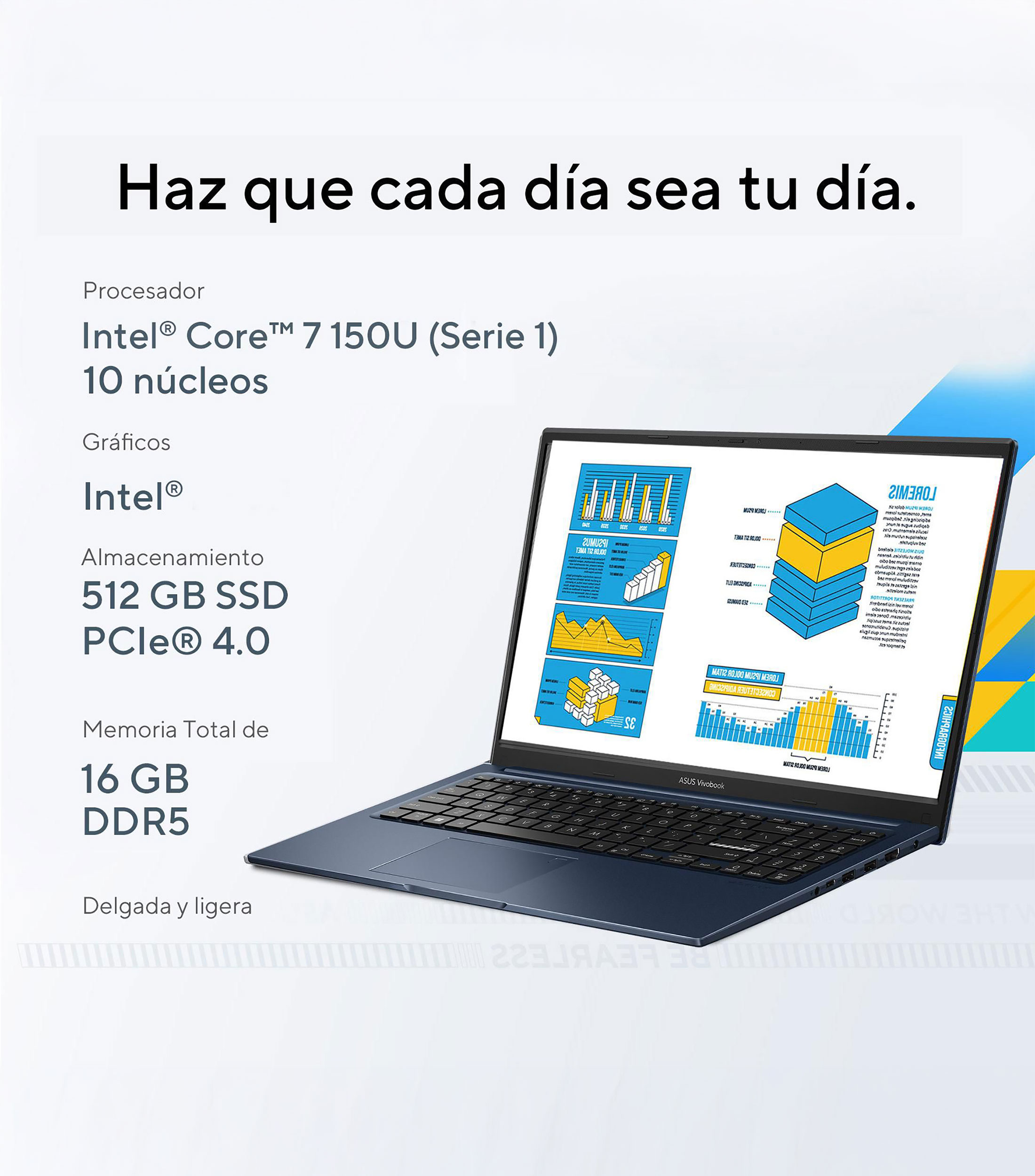 Laptop Vivobook 15, 15.6", Intel Core 7, 16 GB RAM, 512 GB SSD