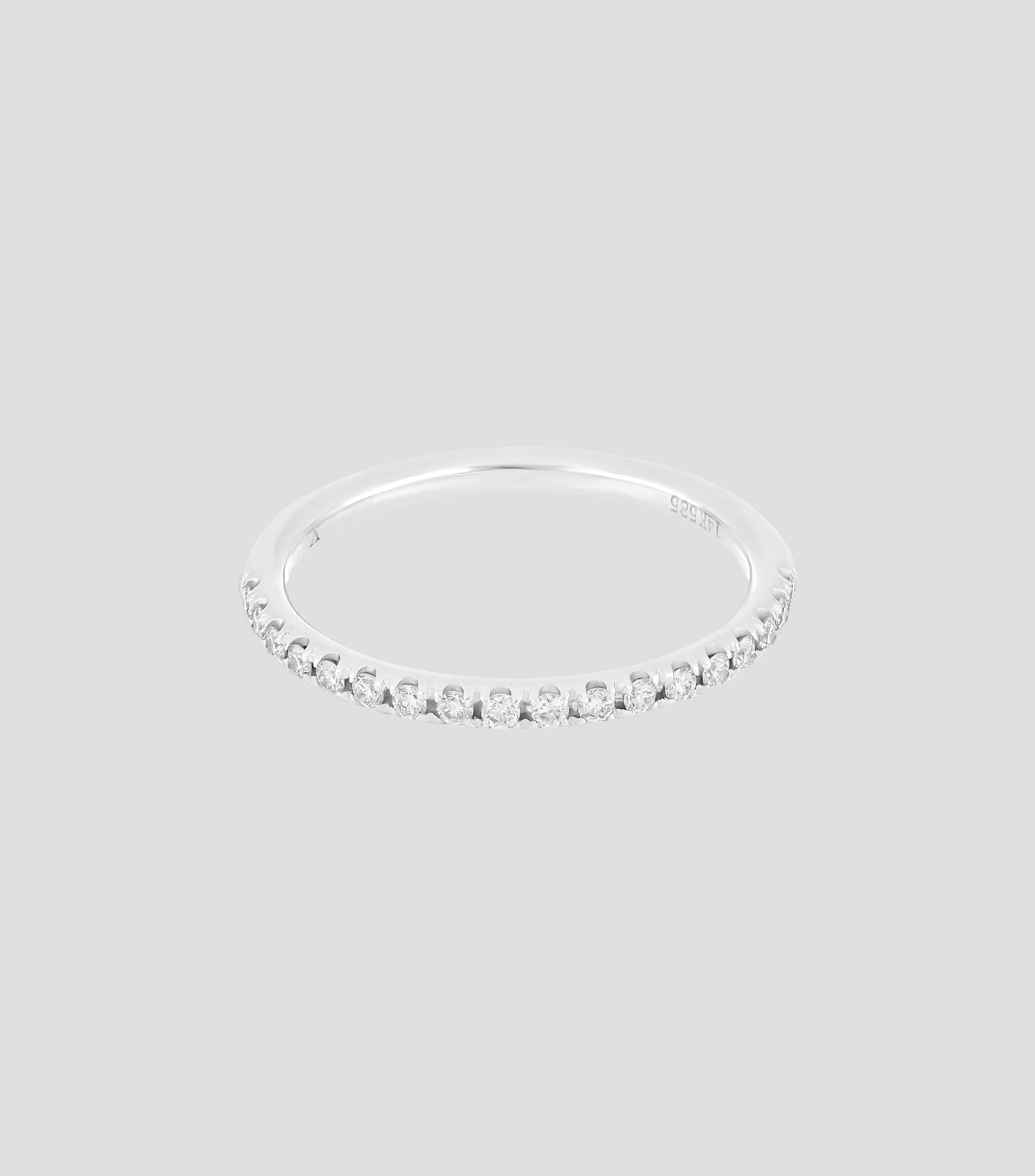 Anillo Churumbela en oro blanco de 14 Kts Mujer