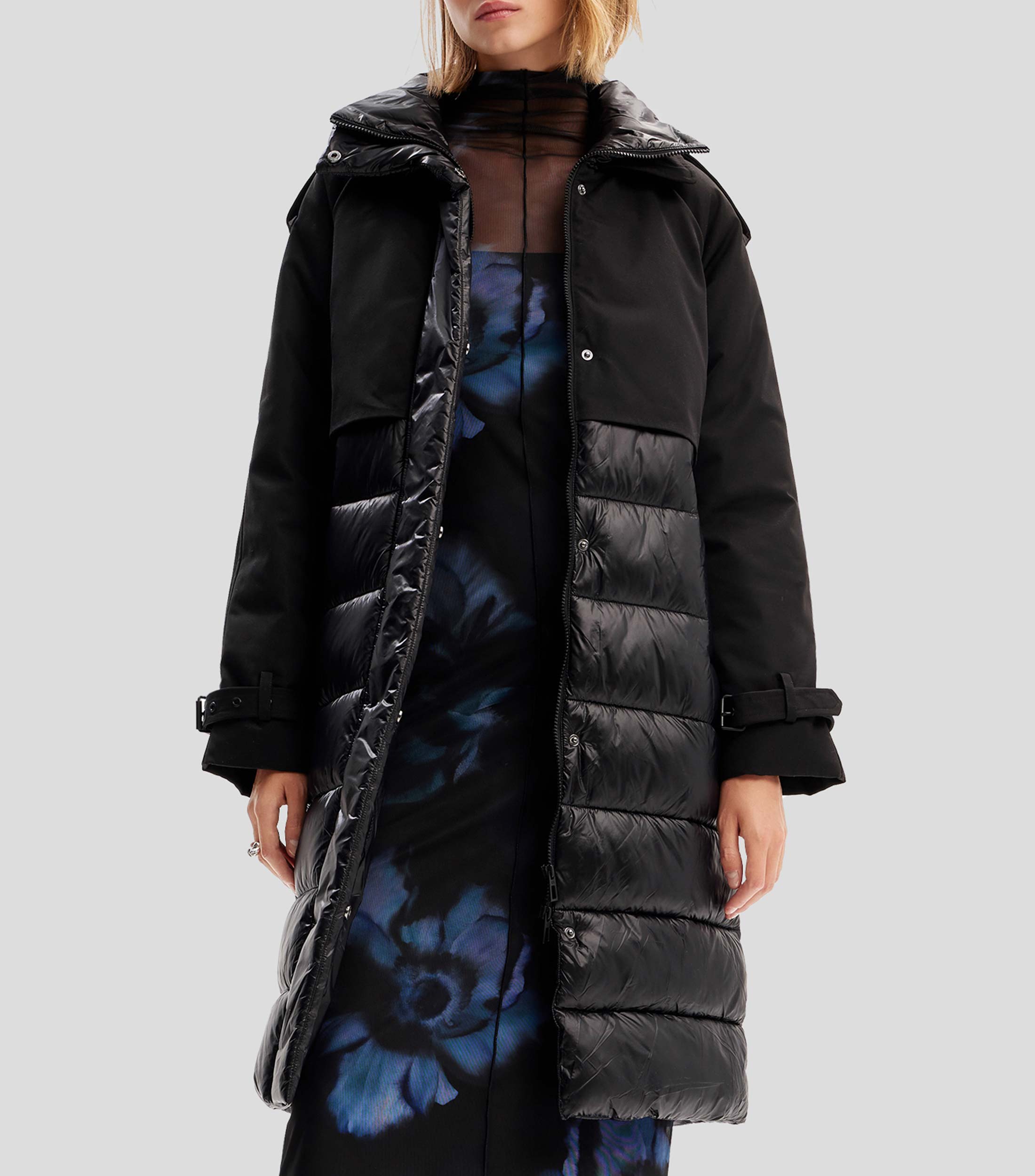 Abrigos Desigual Mujer Abrigo Corto Cuadros De Mujer I Espana Rebajas