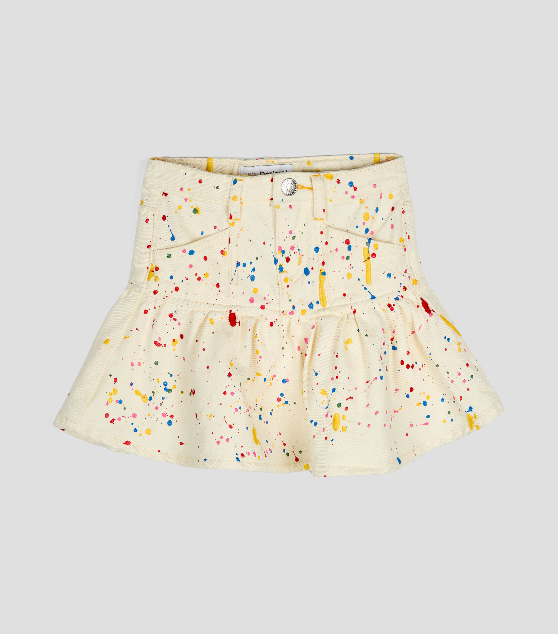 Falda de corte regular estampada Niña