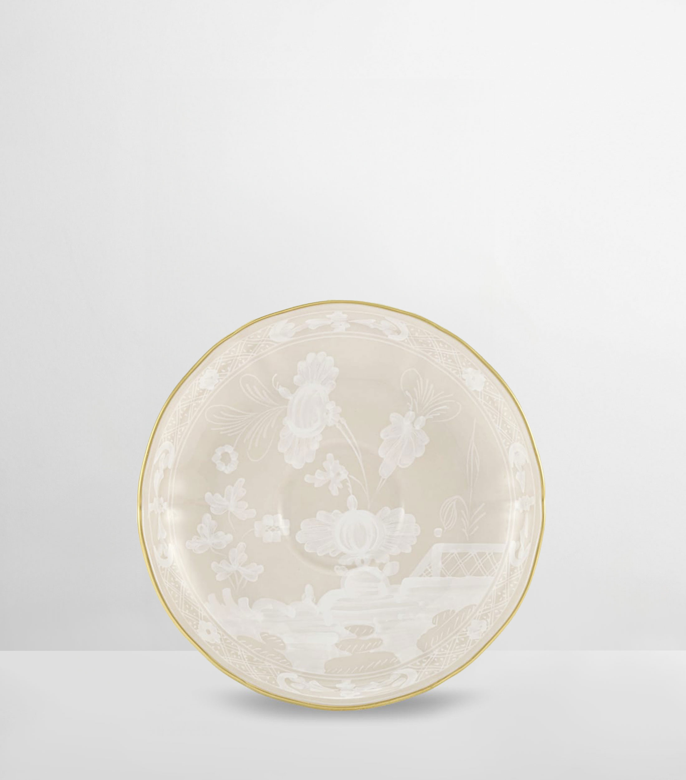 Plato para taza de café Oriente Italiano con flores