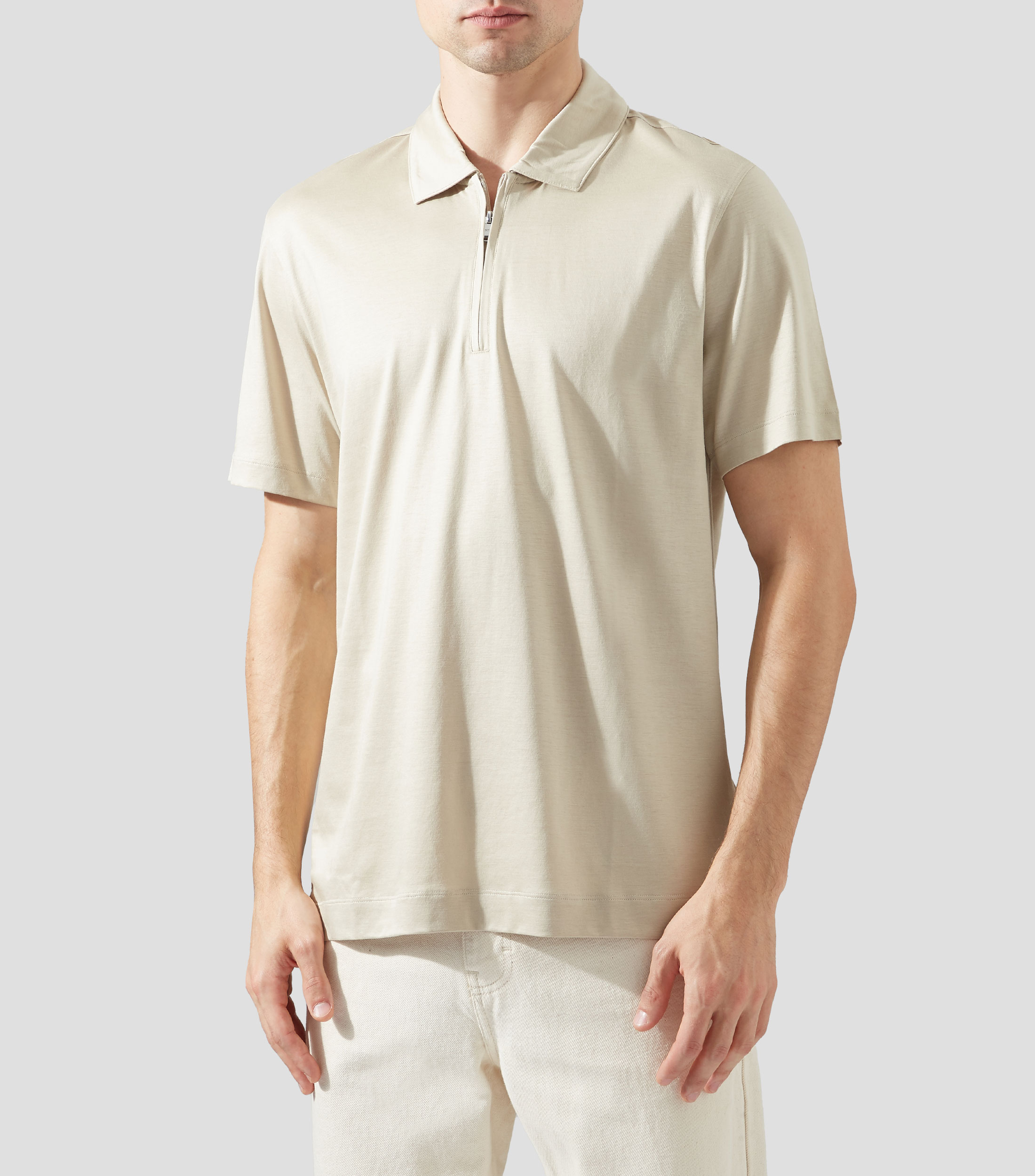 Playera Tipo Polo Manga Corta Liso Hombre