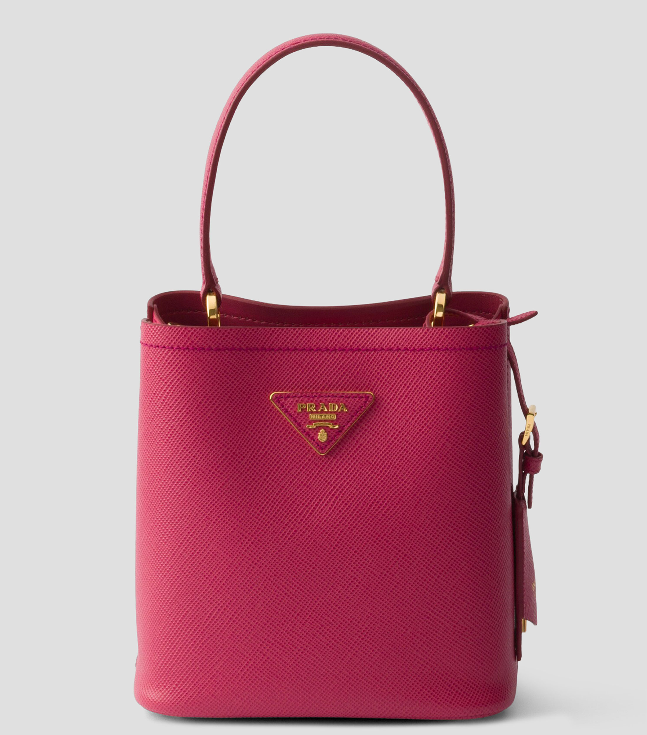 Minibolsa Prada Panier de piel saffiano Mujer