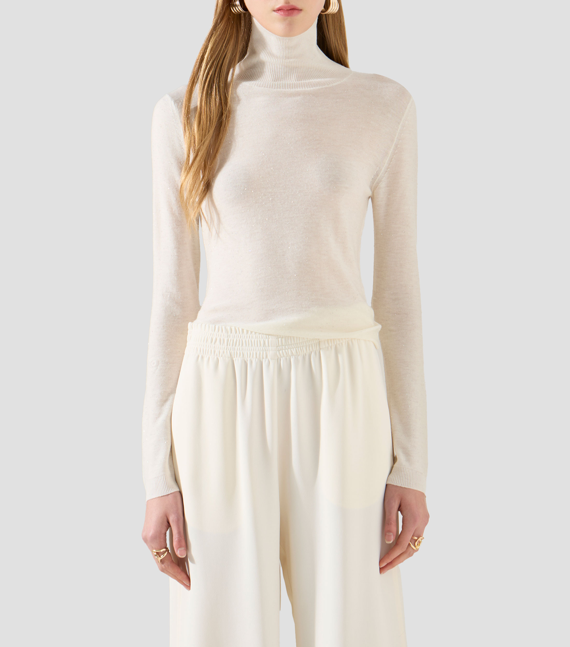 Suéter cuello alto Mujer