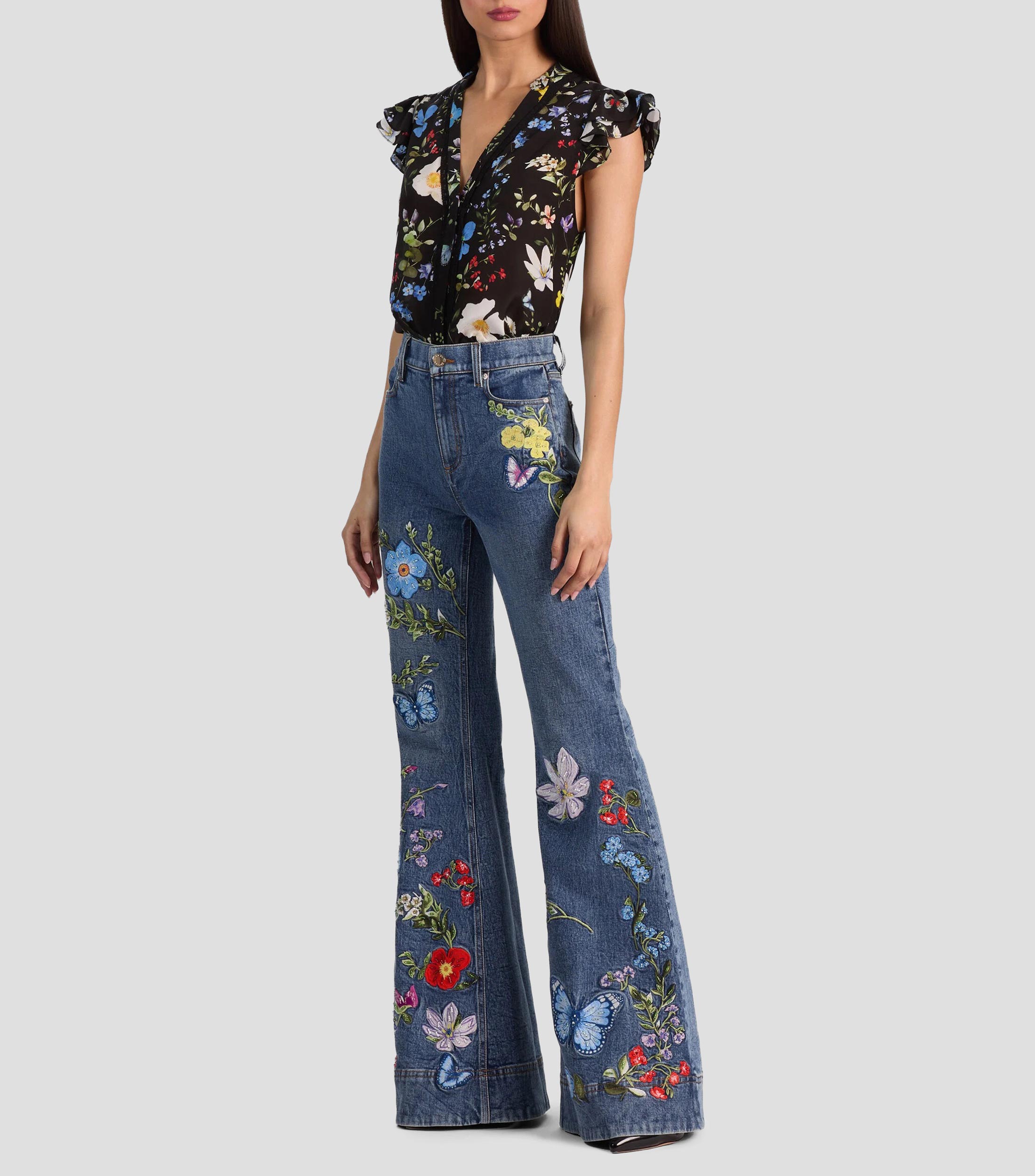 Jeans acampanado Mujer