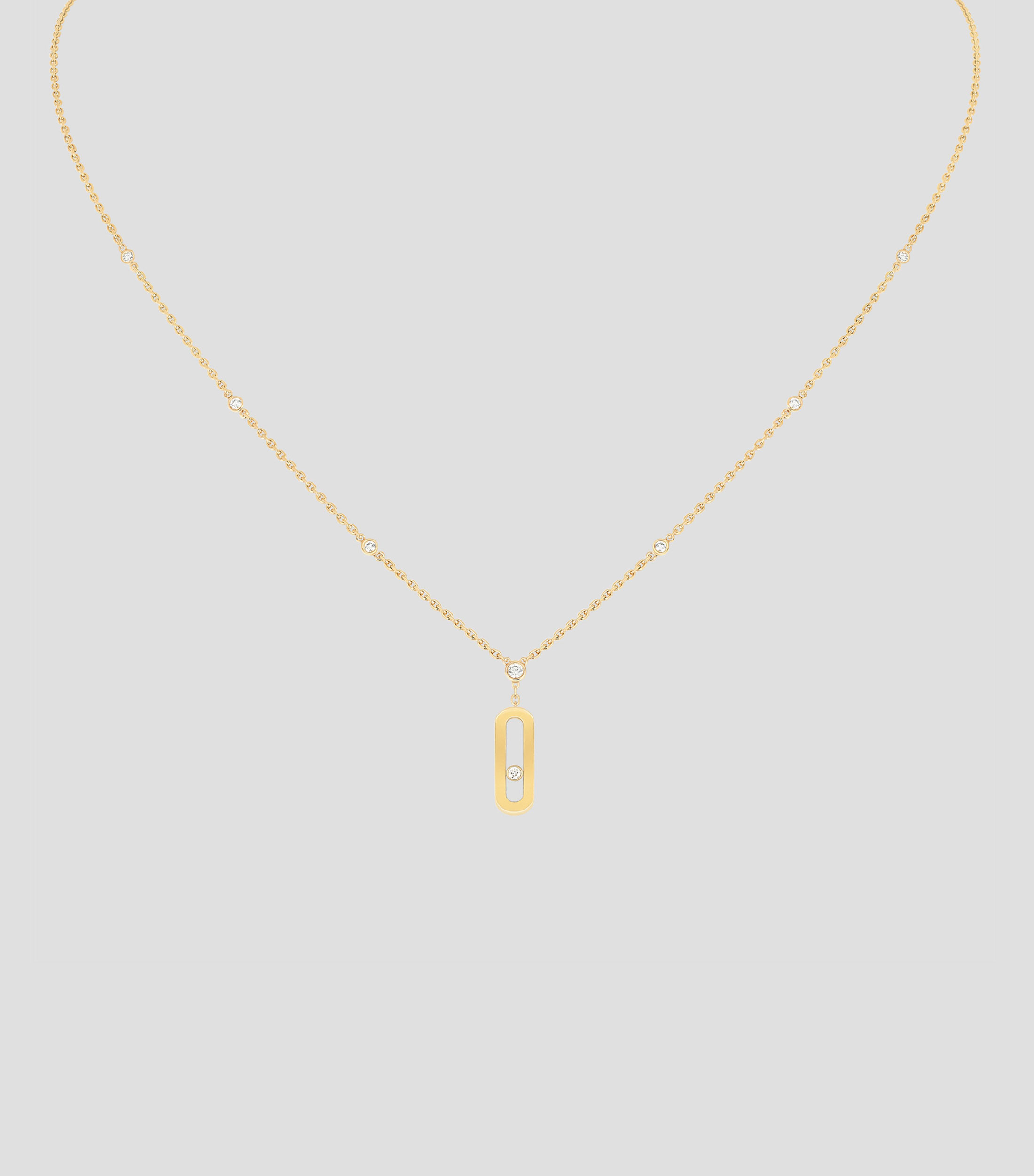 Collar Long Move Uno classique en oro amarillo de 18 Kts Mujer