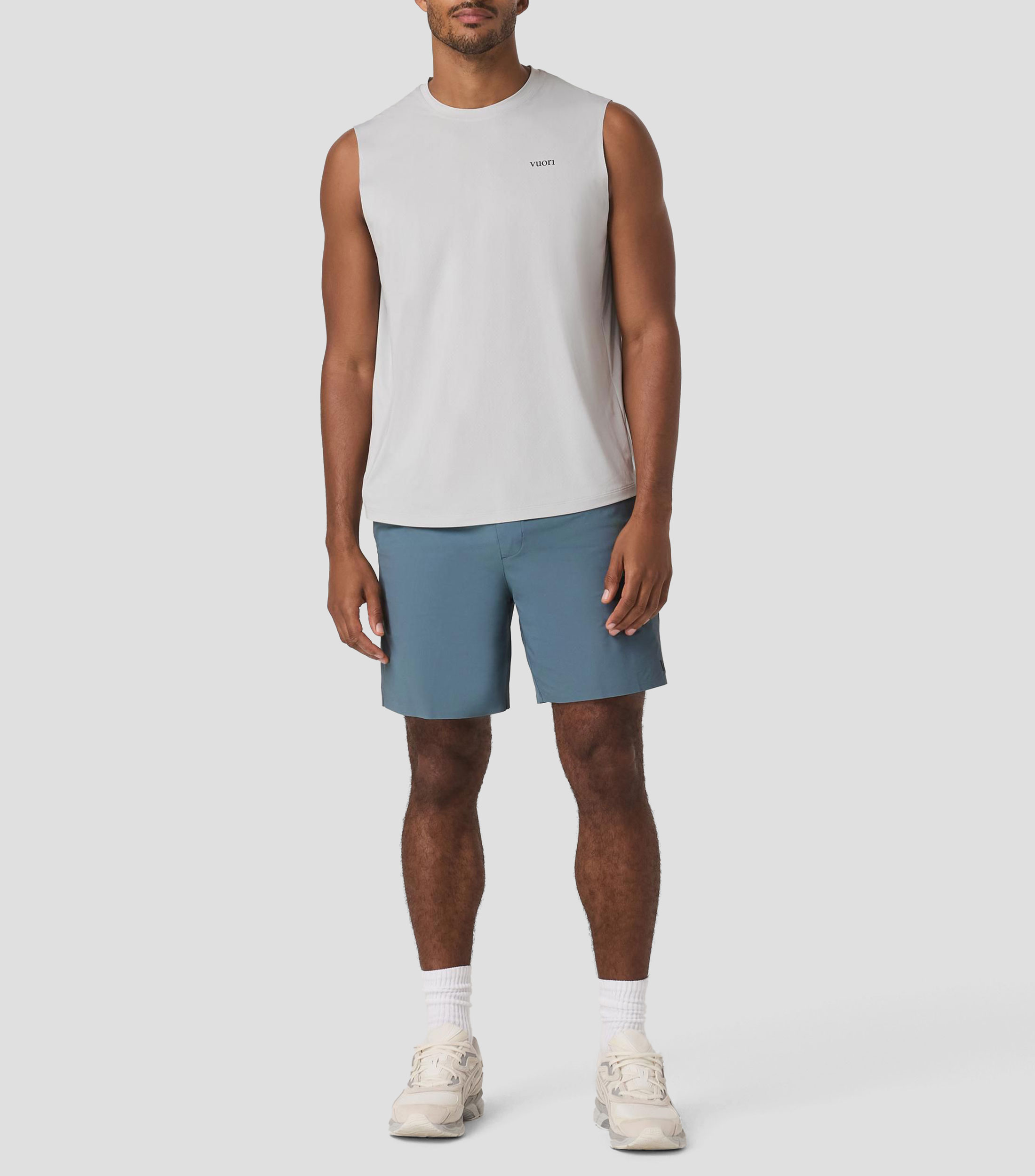 Short de entrenamiento liso Hombre
