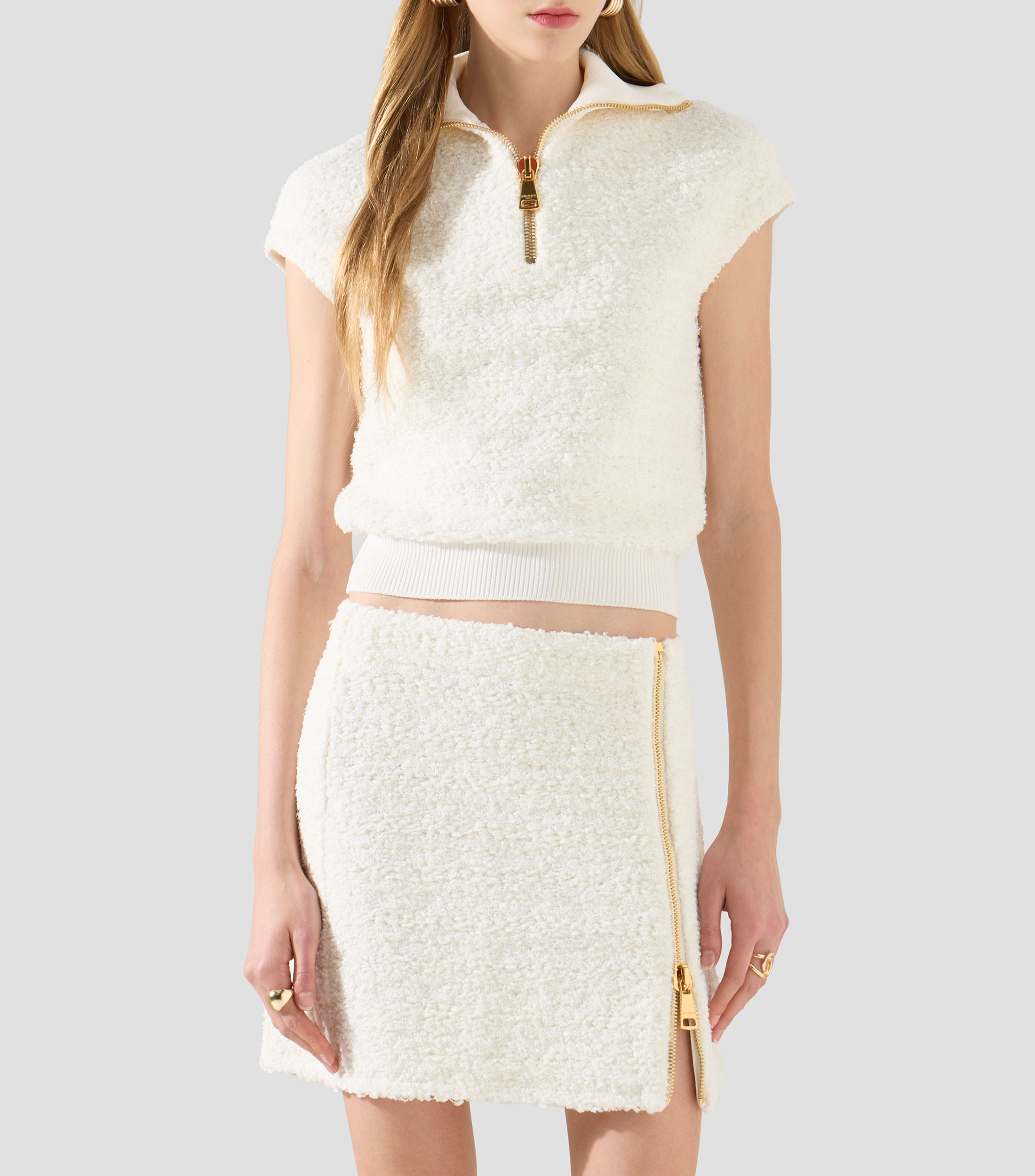 Blusa lisa manga corta Mujer