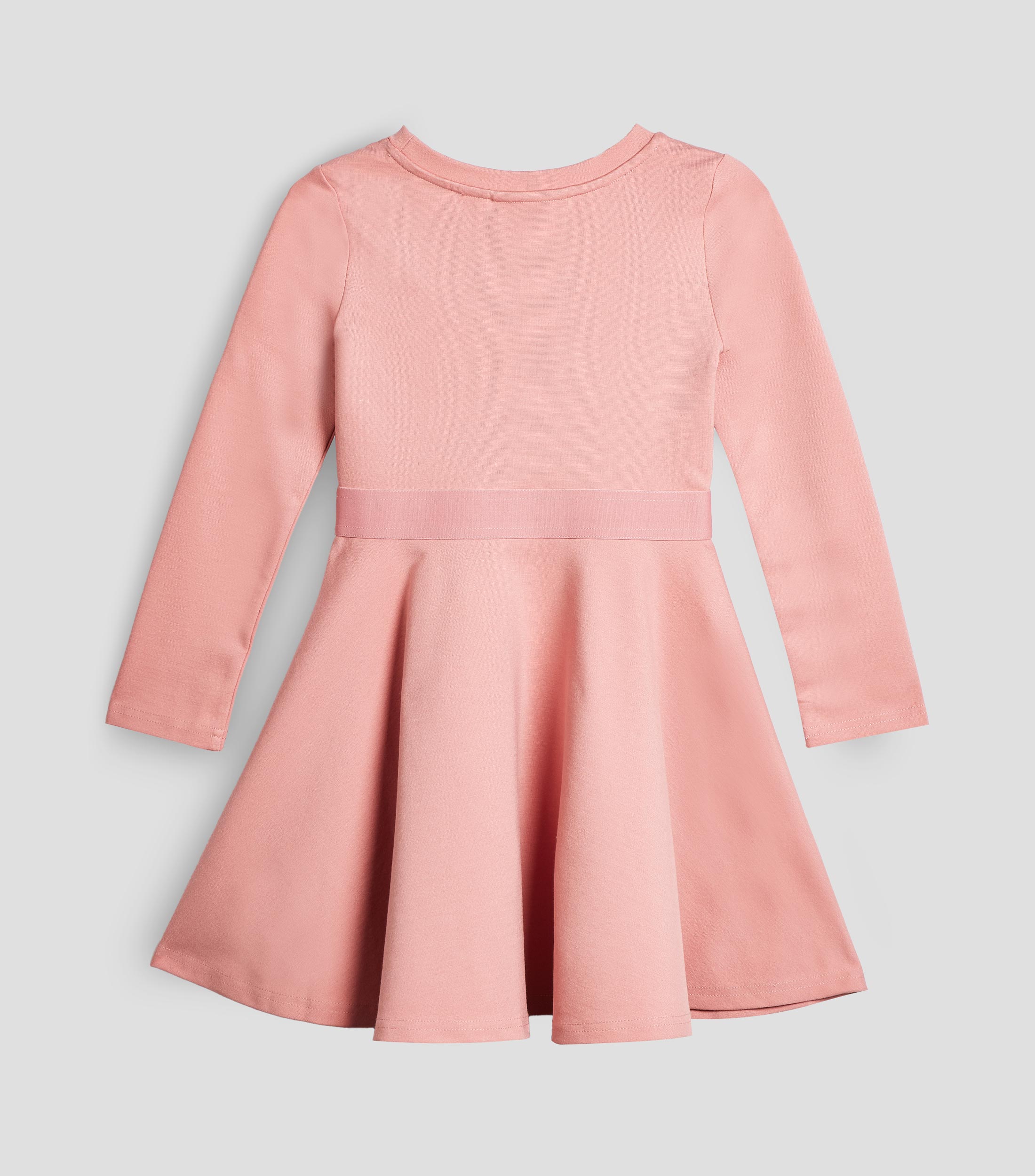 Vestido liso manga larga Niña