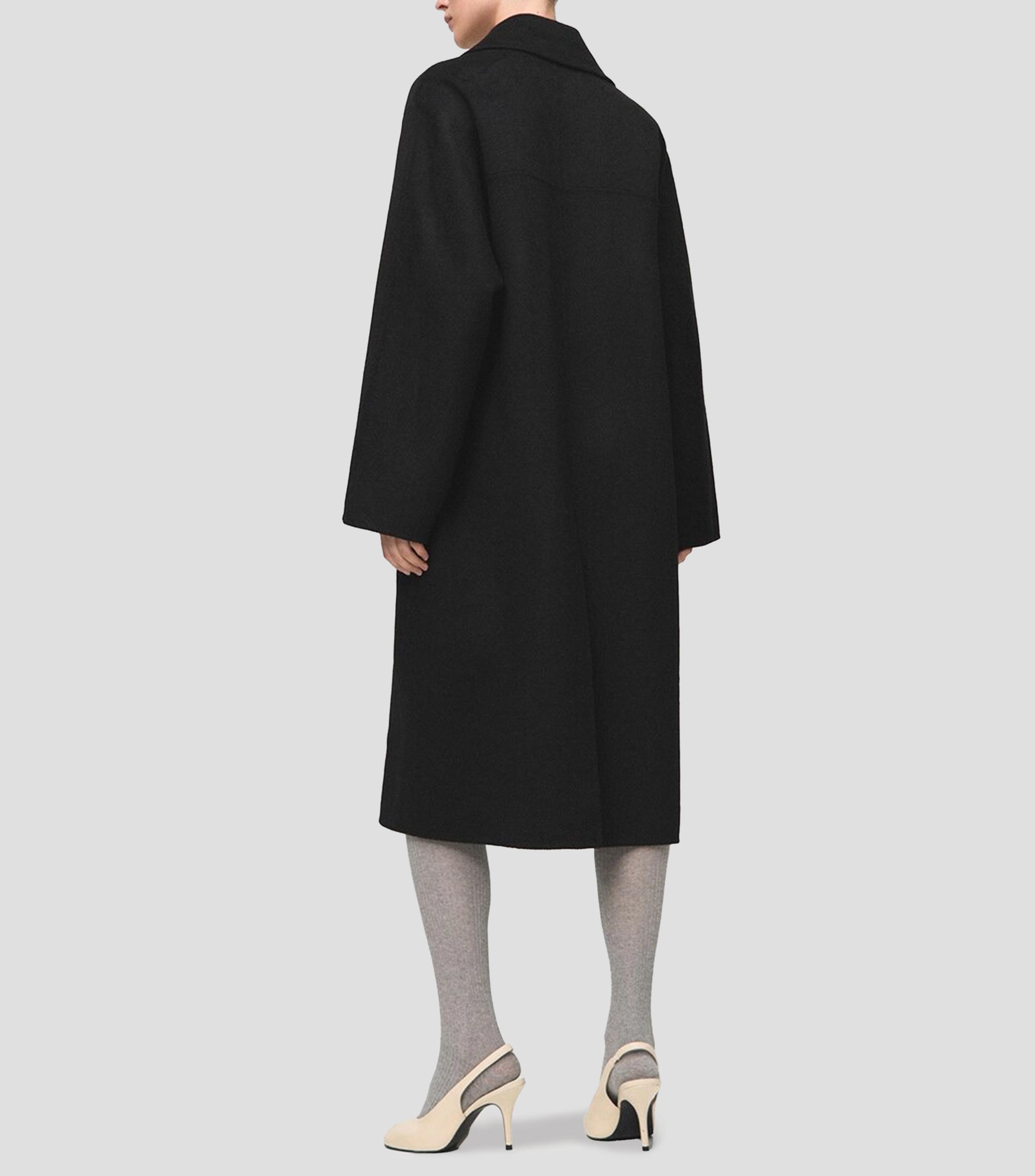 Abrigo midi con botonadura Mujer