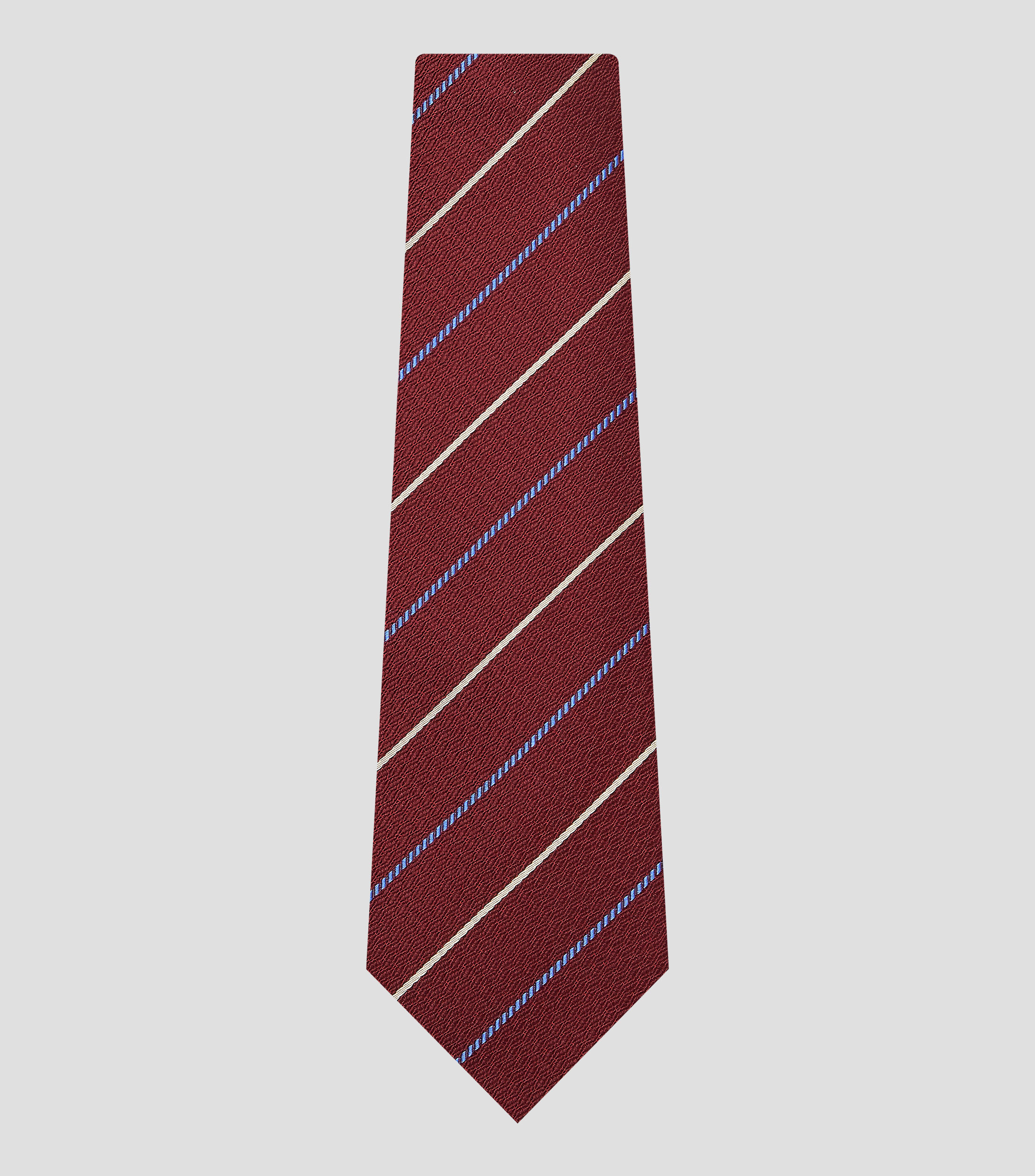 Corbata ancha de seda a rayas