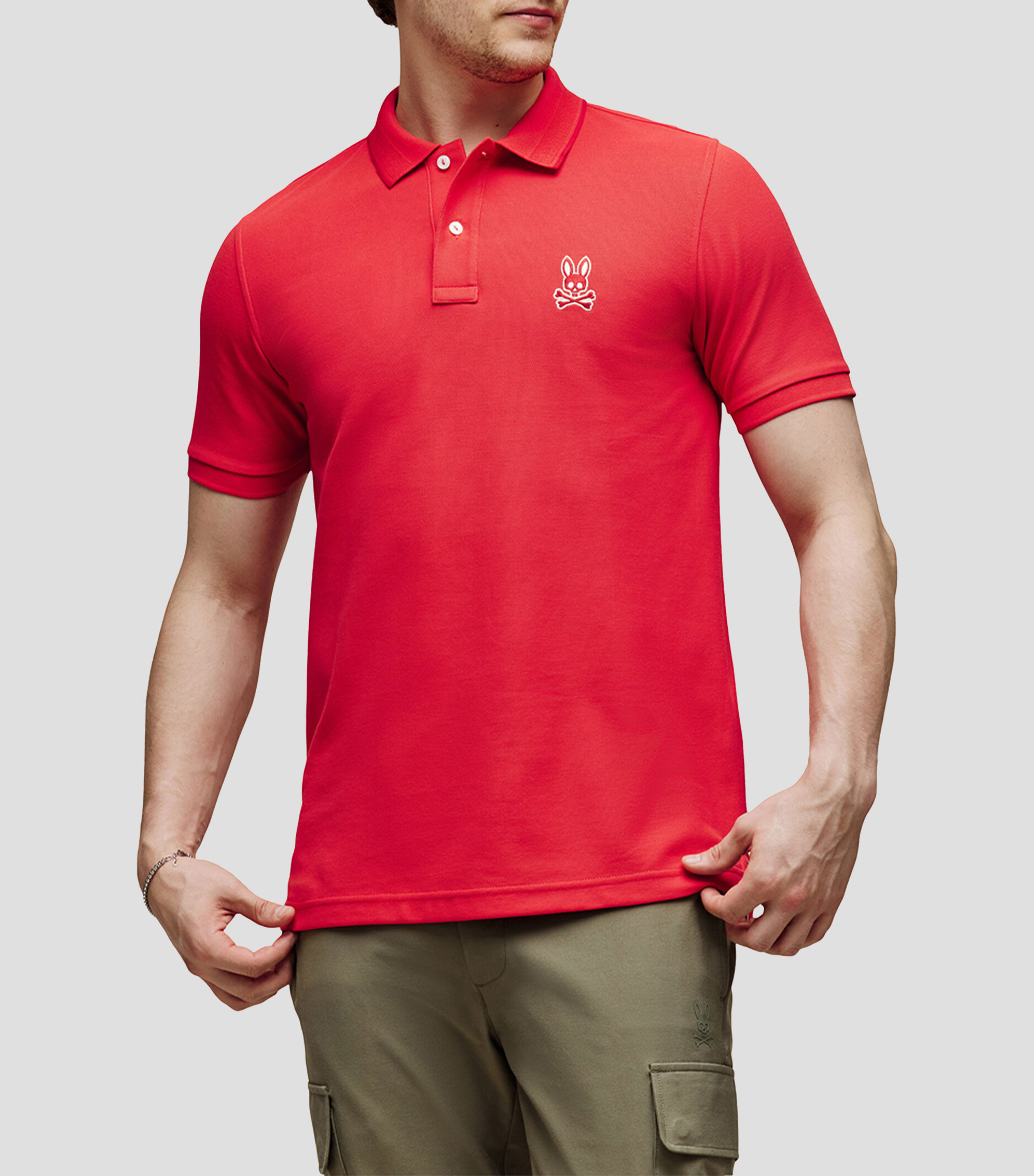 Playera tipo polo con manga corta Hombre
