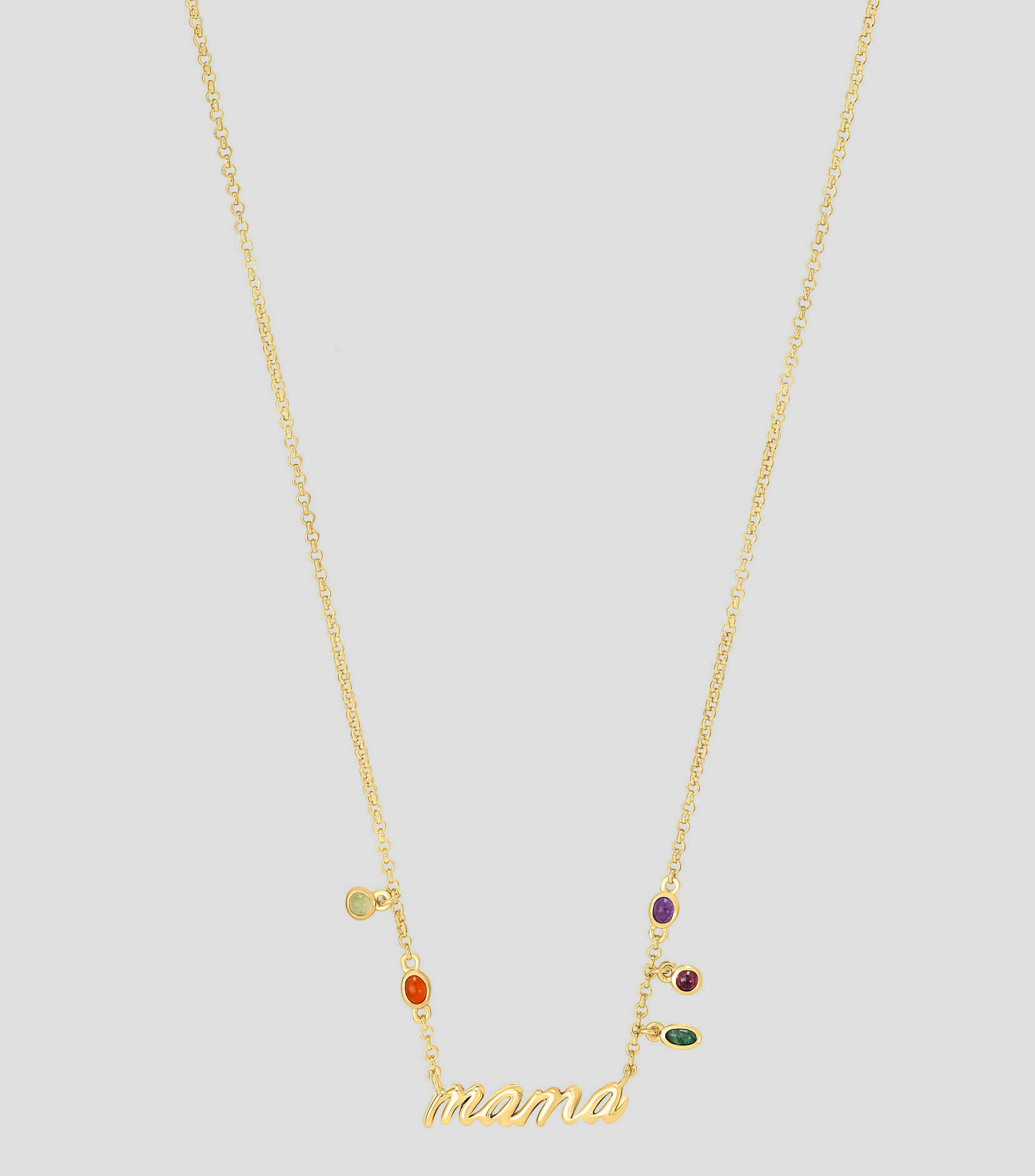 Collar Mamá con gemas Mujer