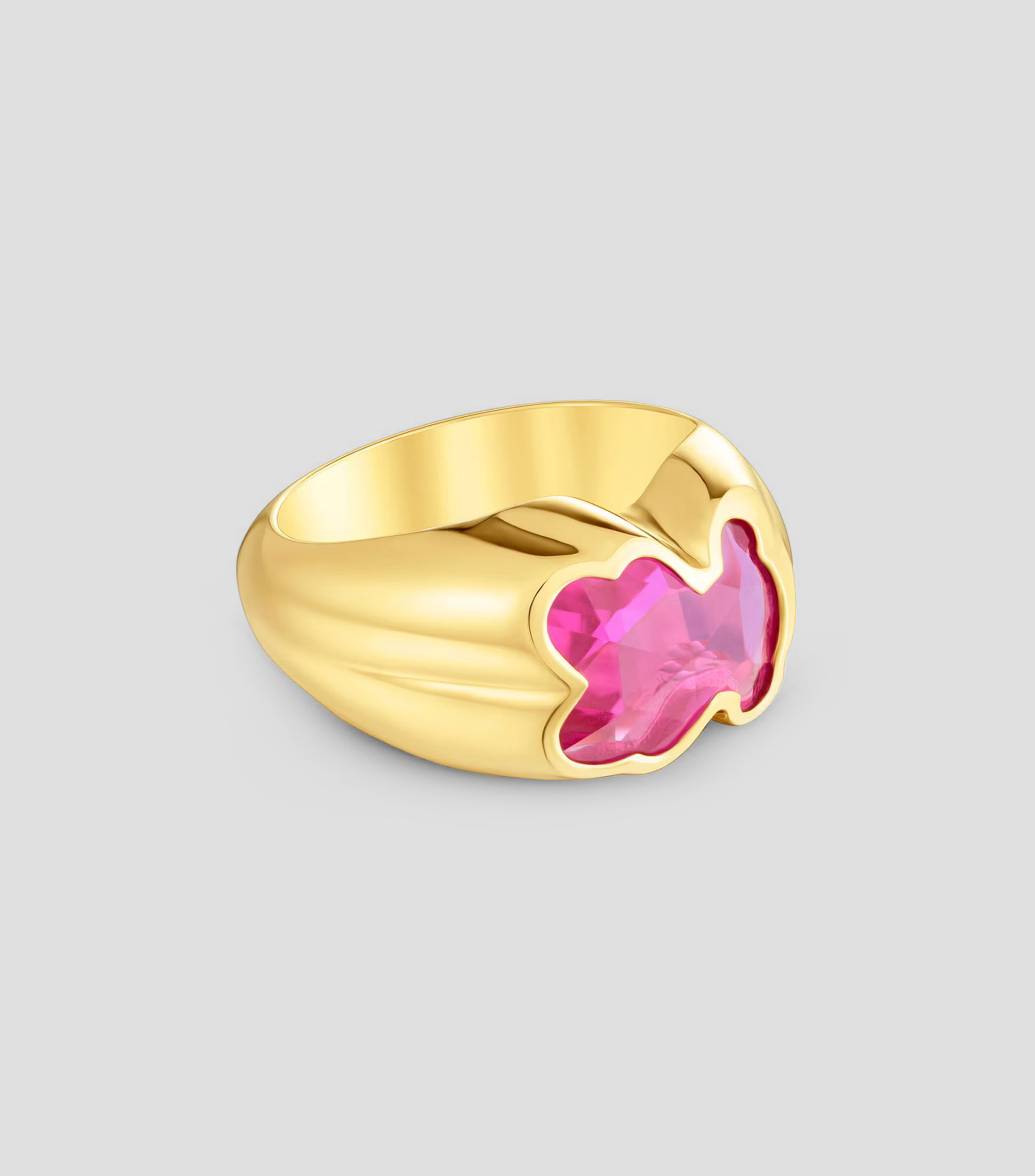 Anillo en plata .925 con rubí Icon Color Mujer