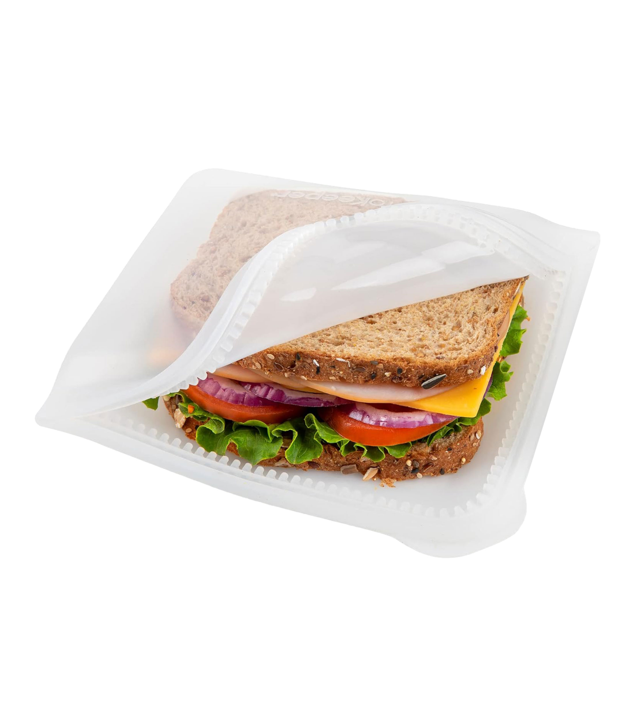 Bolsa Silicon Para Sandwich Blanca