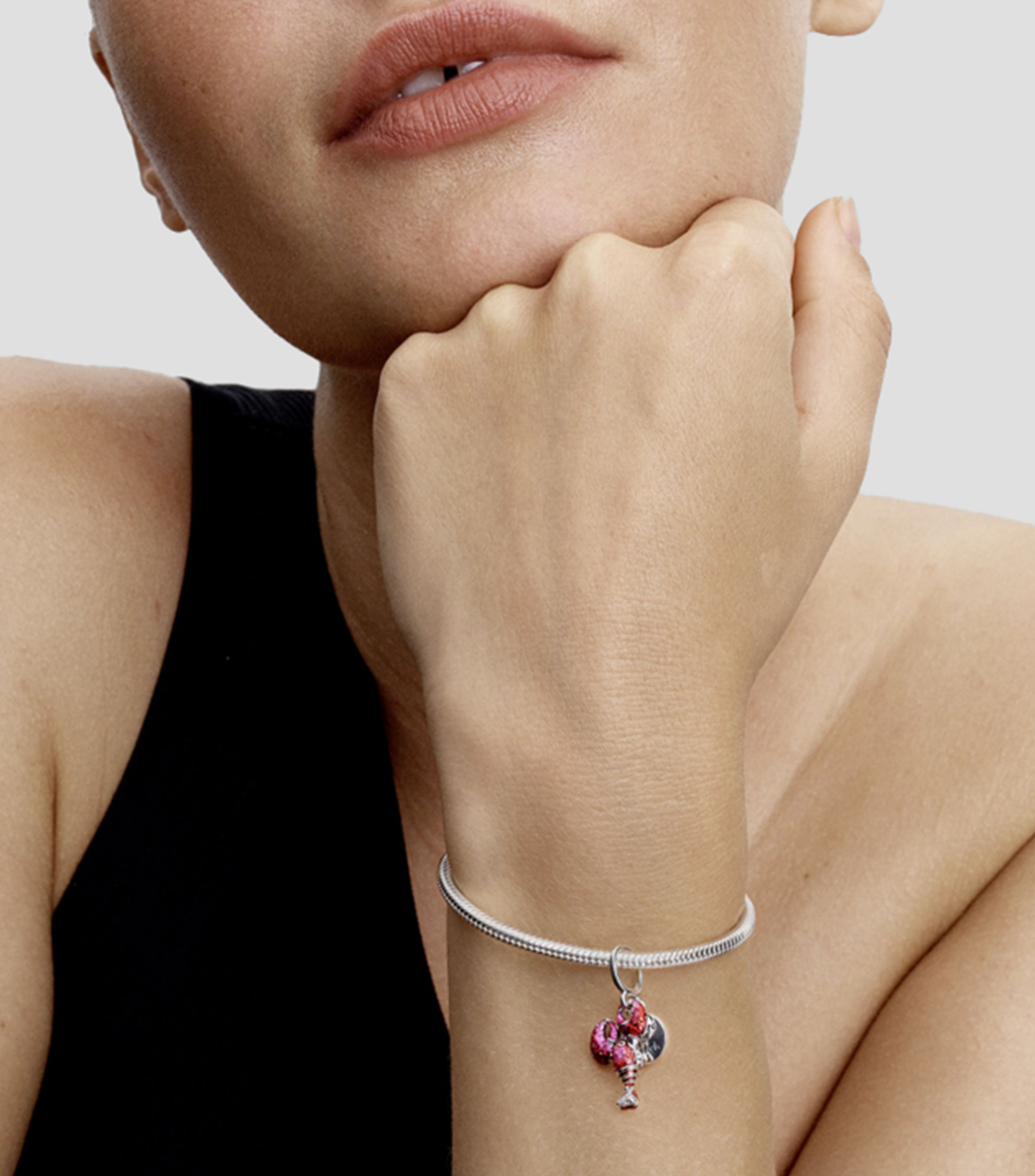 Charm en plata .925 Langosta Unisex