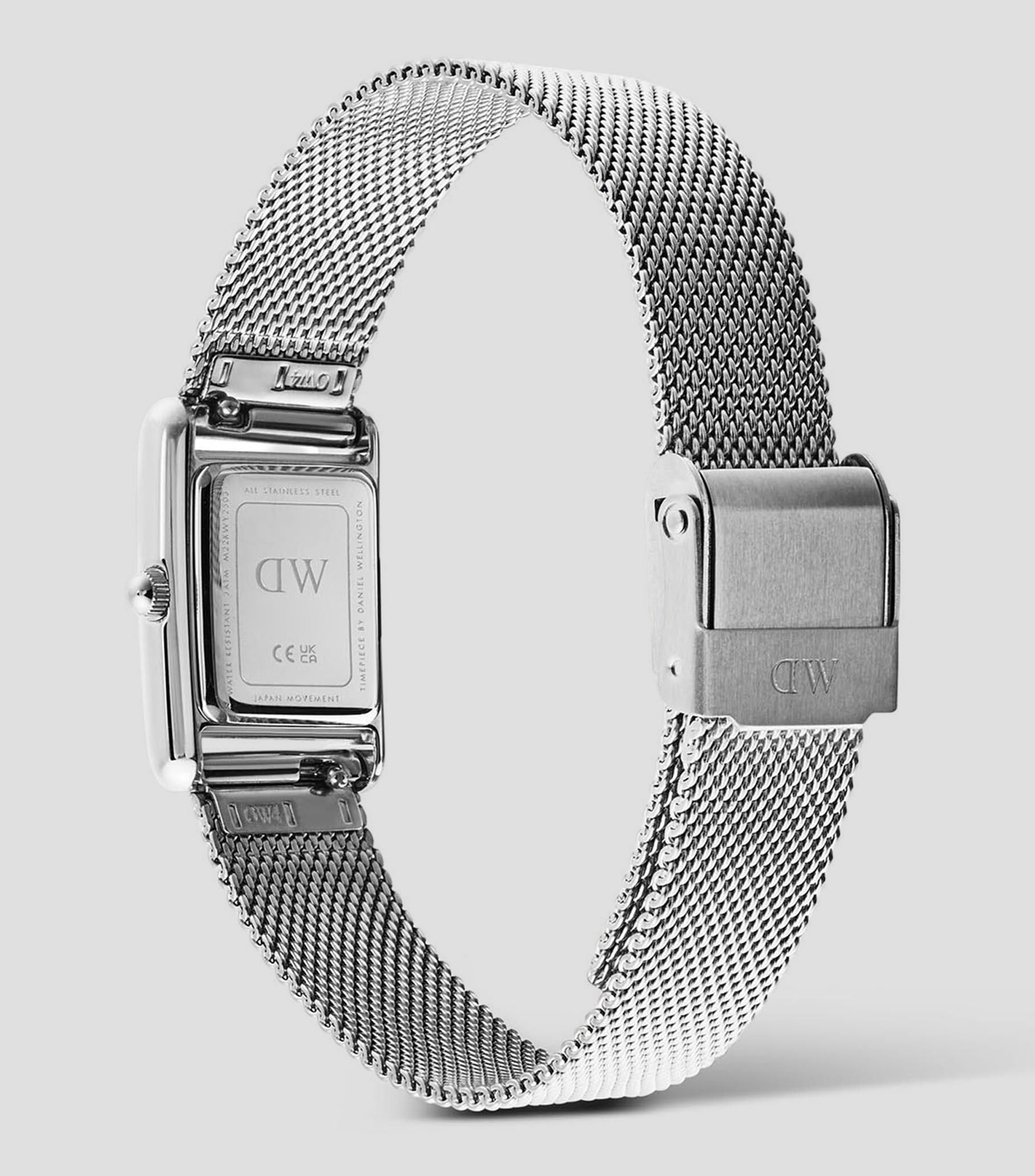 Reloj para mujer Bound Mini Rect 3 Hands casual, plateado