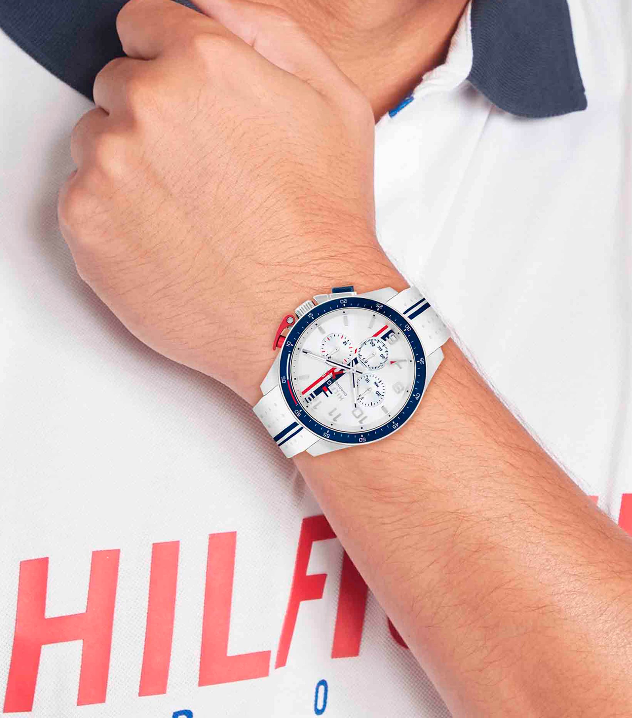 Reloj para Hombre Bank Deportivo, Blanco