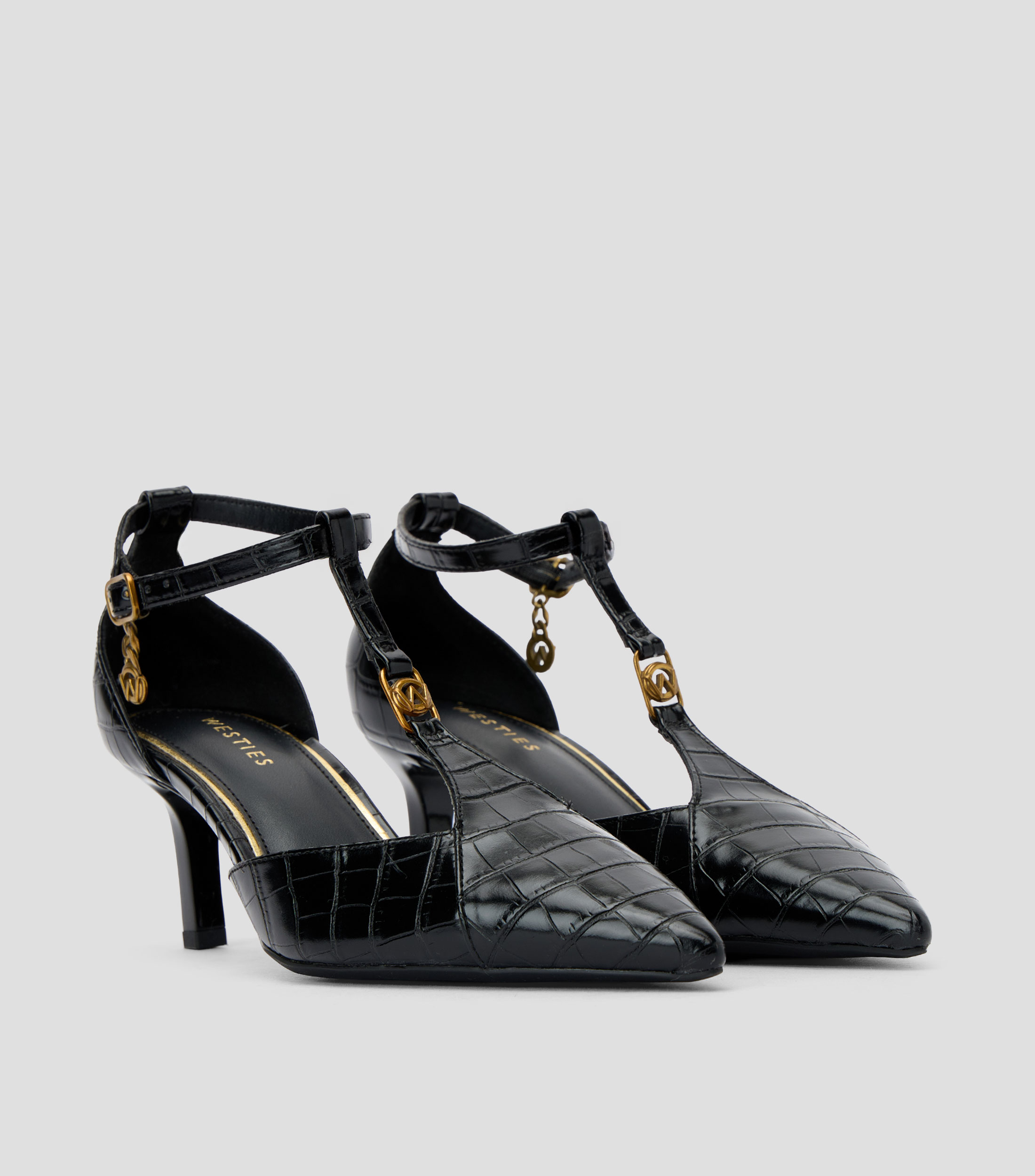 Zapatillas de tacón mediano de aguja Mujer
