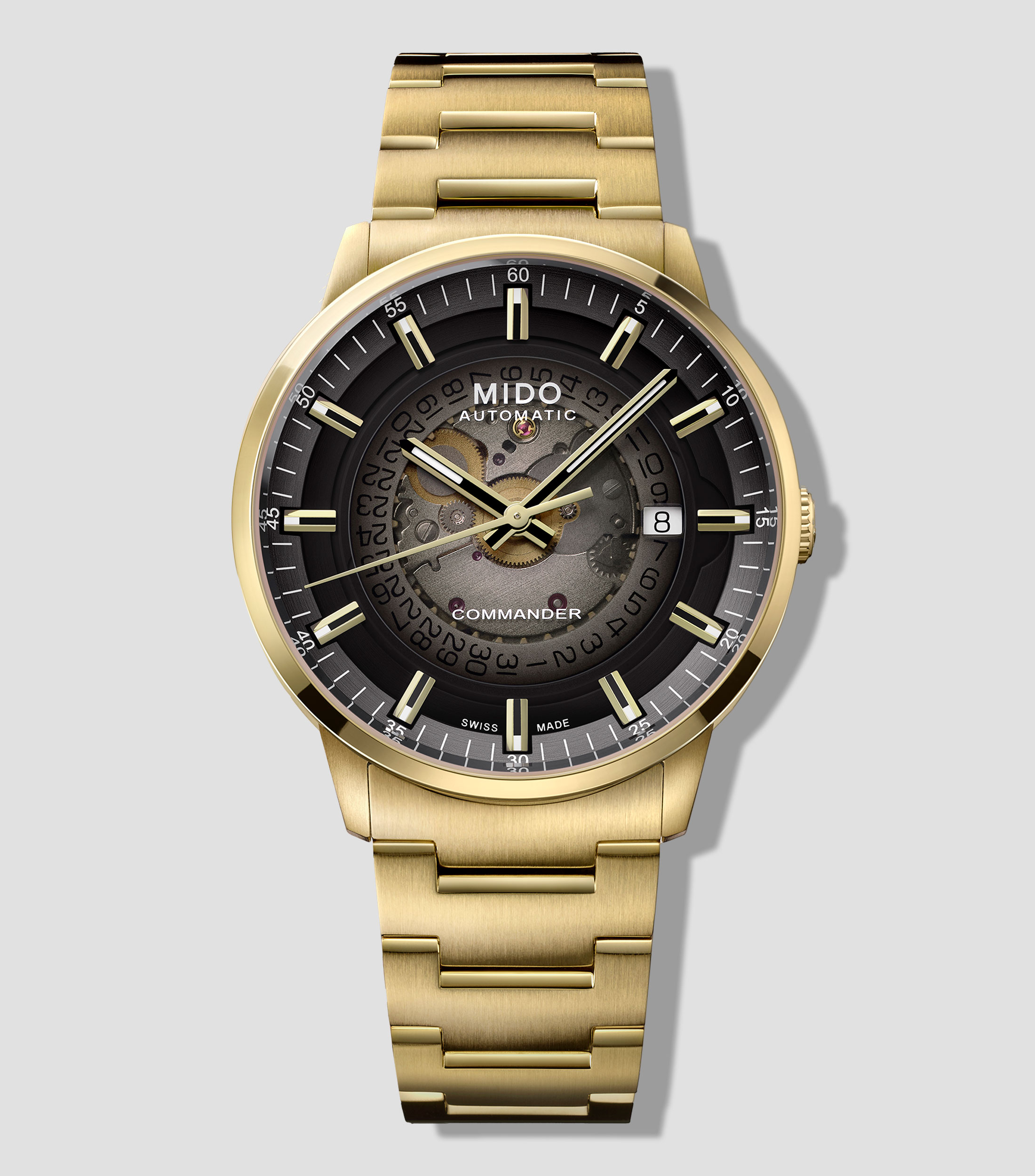 Reloj para hombre Commander Gradient casual, dorado