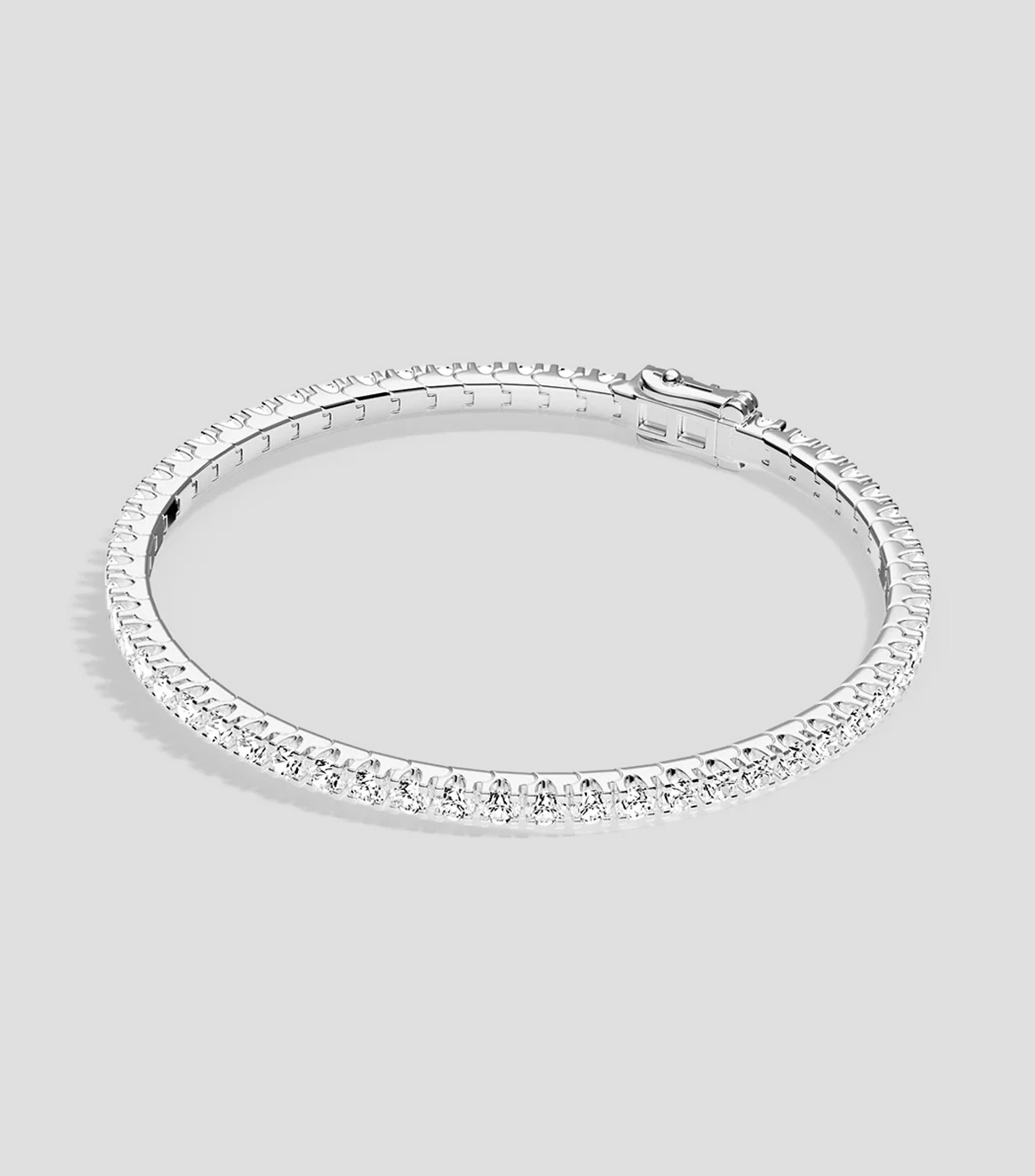 Brazalete en plata de ley con circonita Festival Mujer