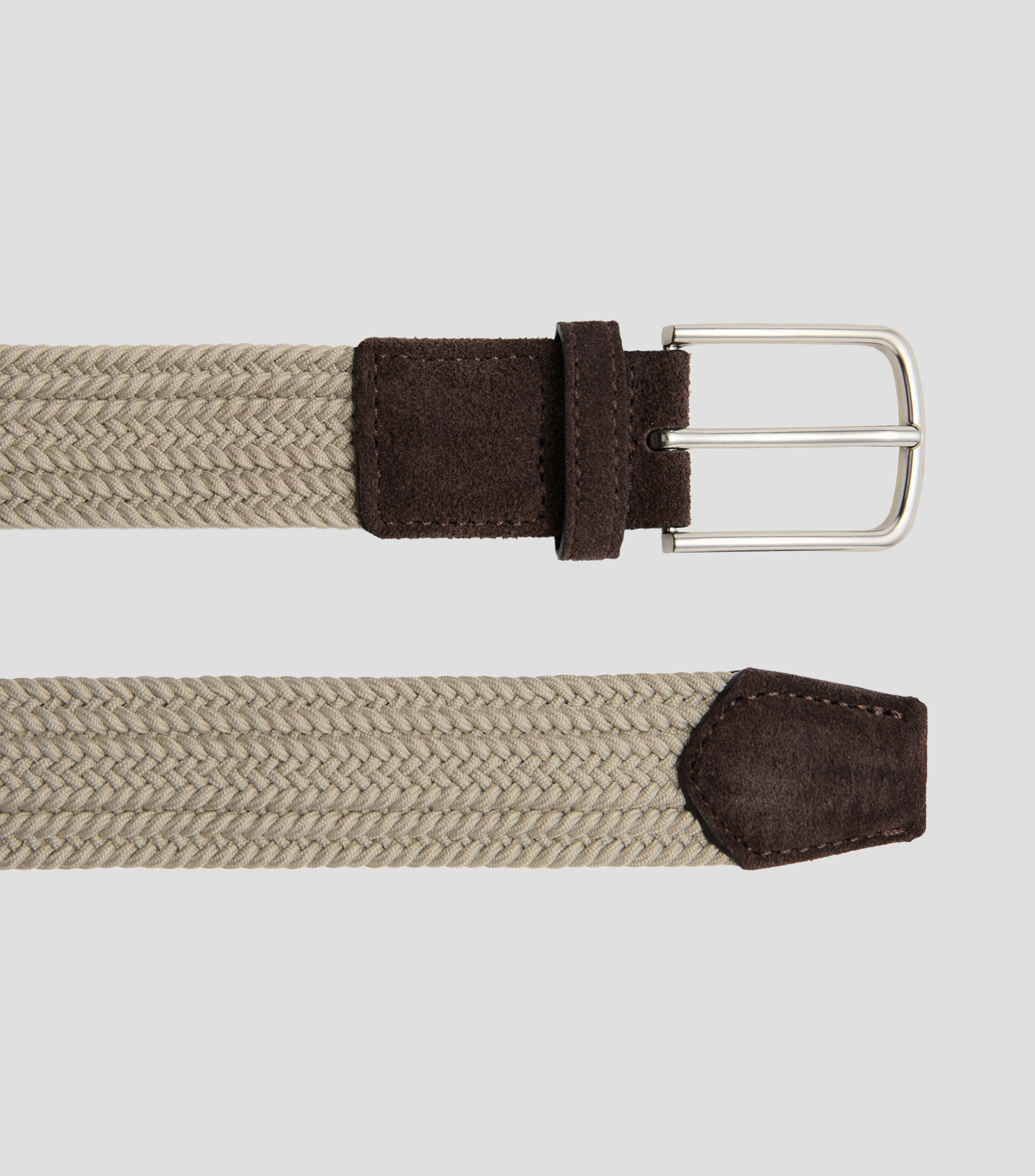 Cinturón en textil casual trenzado Hombre