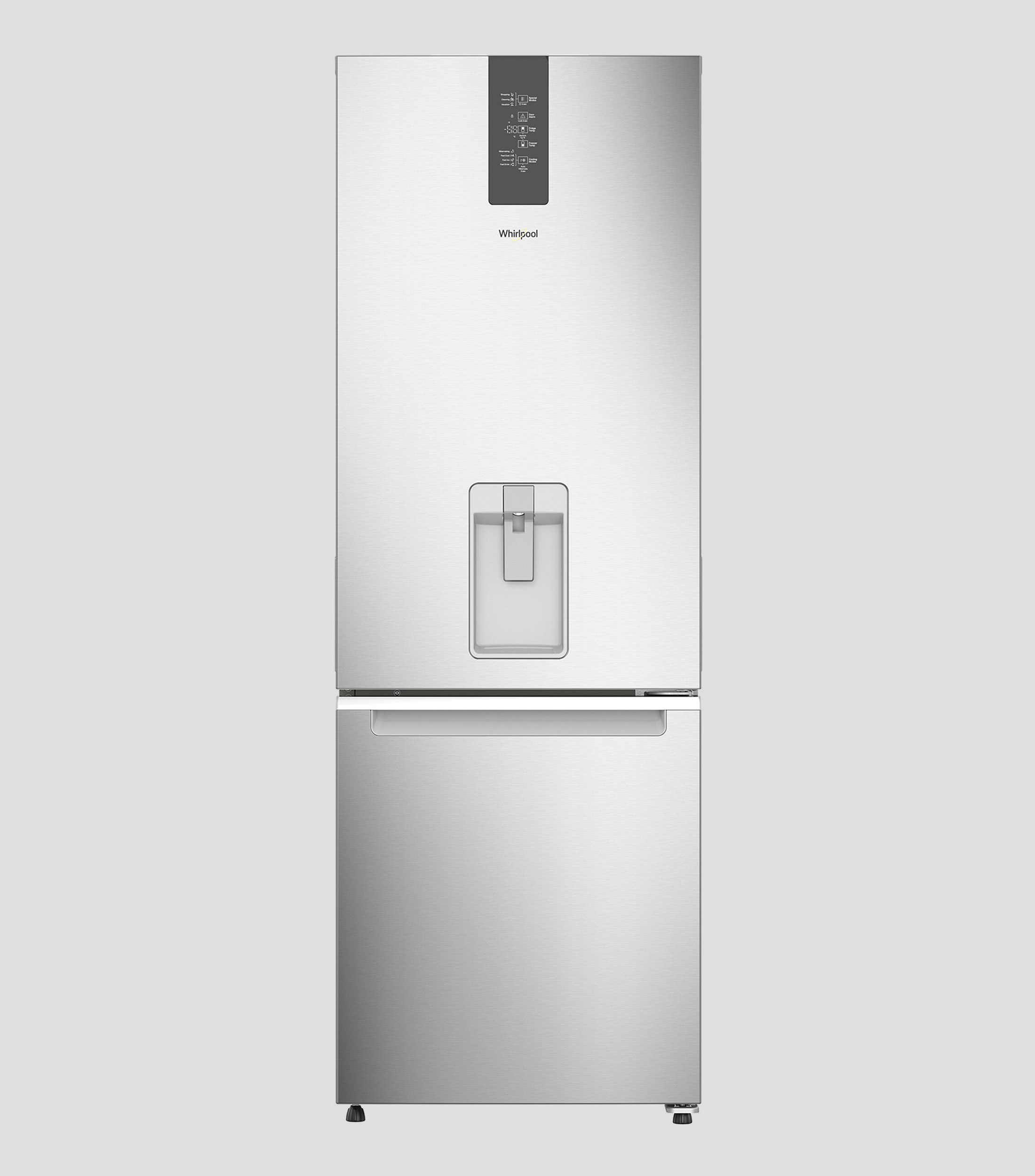 Refrigerador Bottom Mount 13 p3 Xpert Energy Saver con Panel y Dispensador Gris Acero