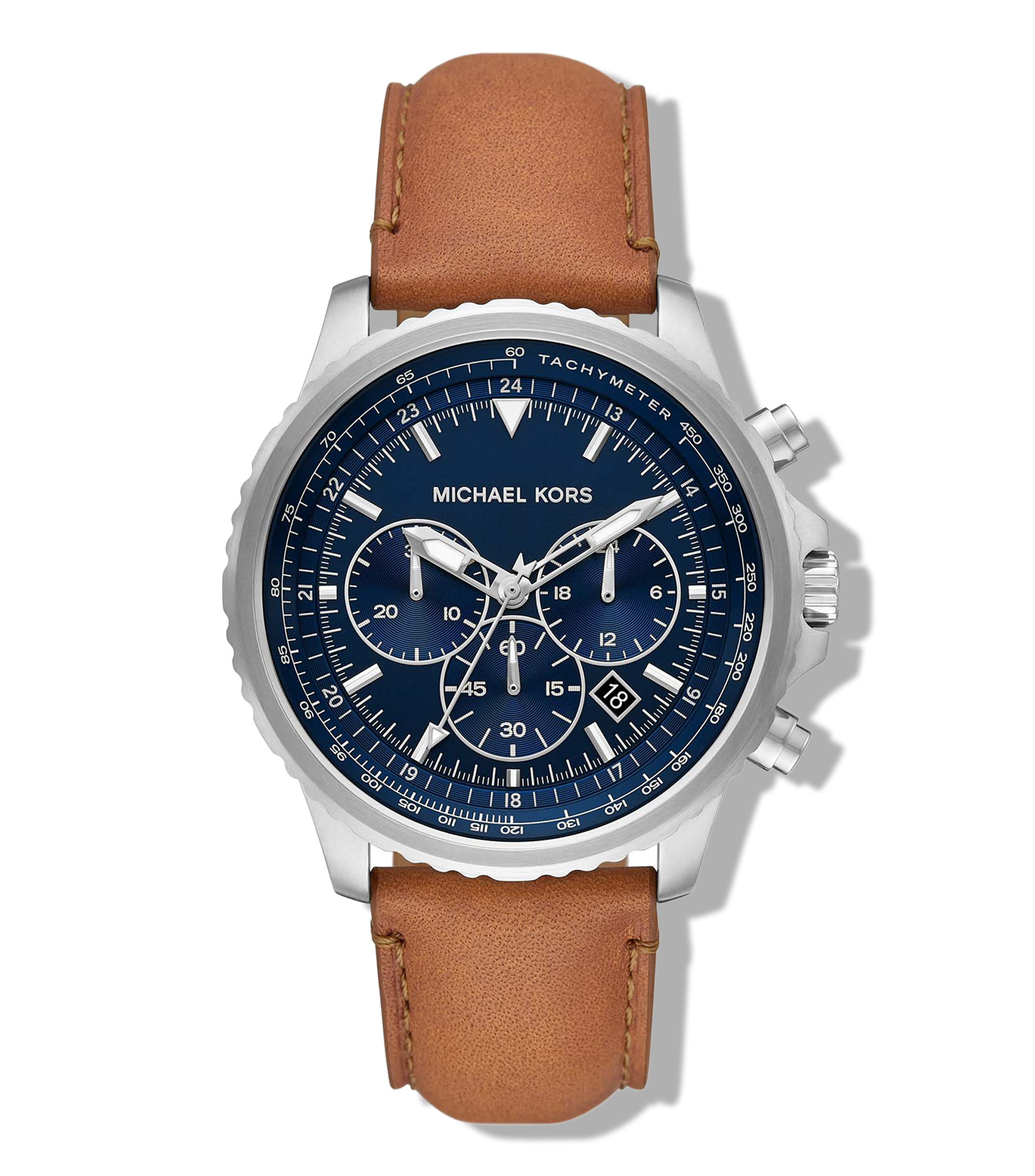 Michael Kors Reloj para Hombre Cortlandt Casual Plateado El
