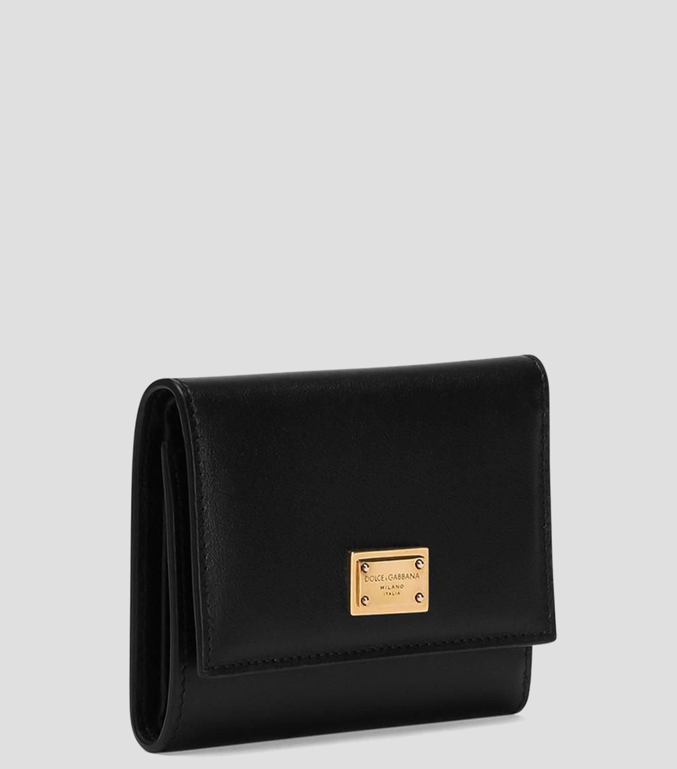Cartera trifold en piel Dauphine Mujer