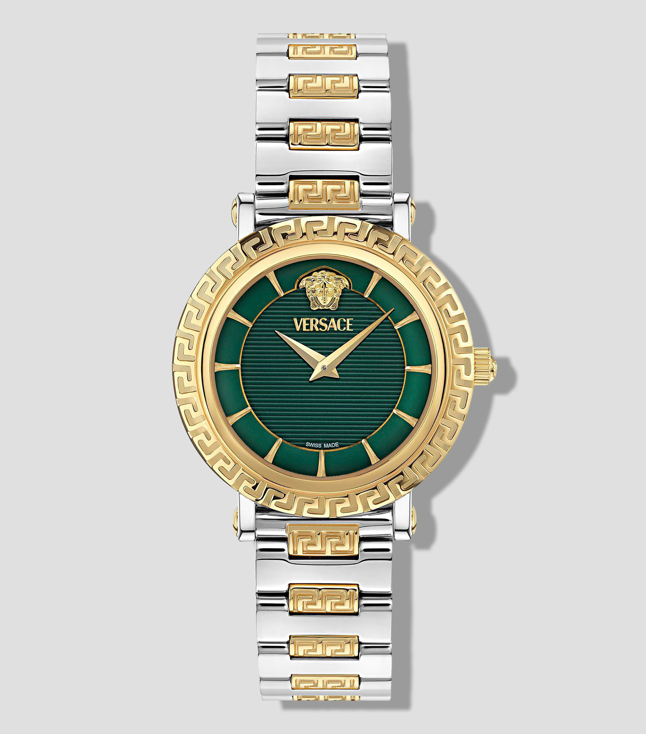 Reloj para Mujer Greca Sphere Nova de vestir Verde, Plateado