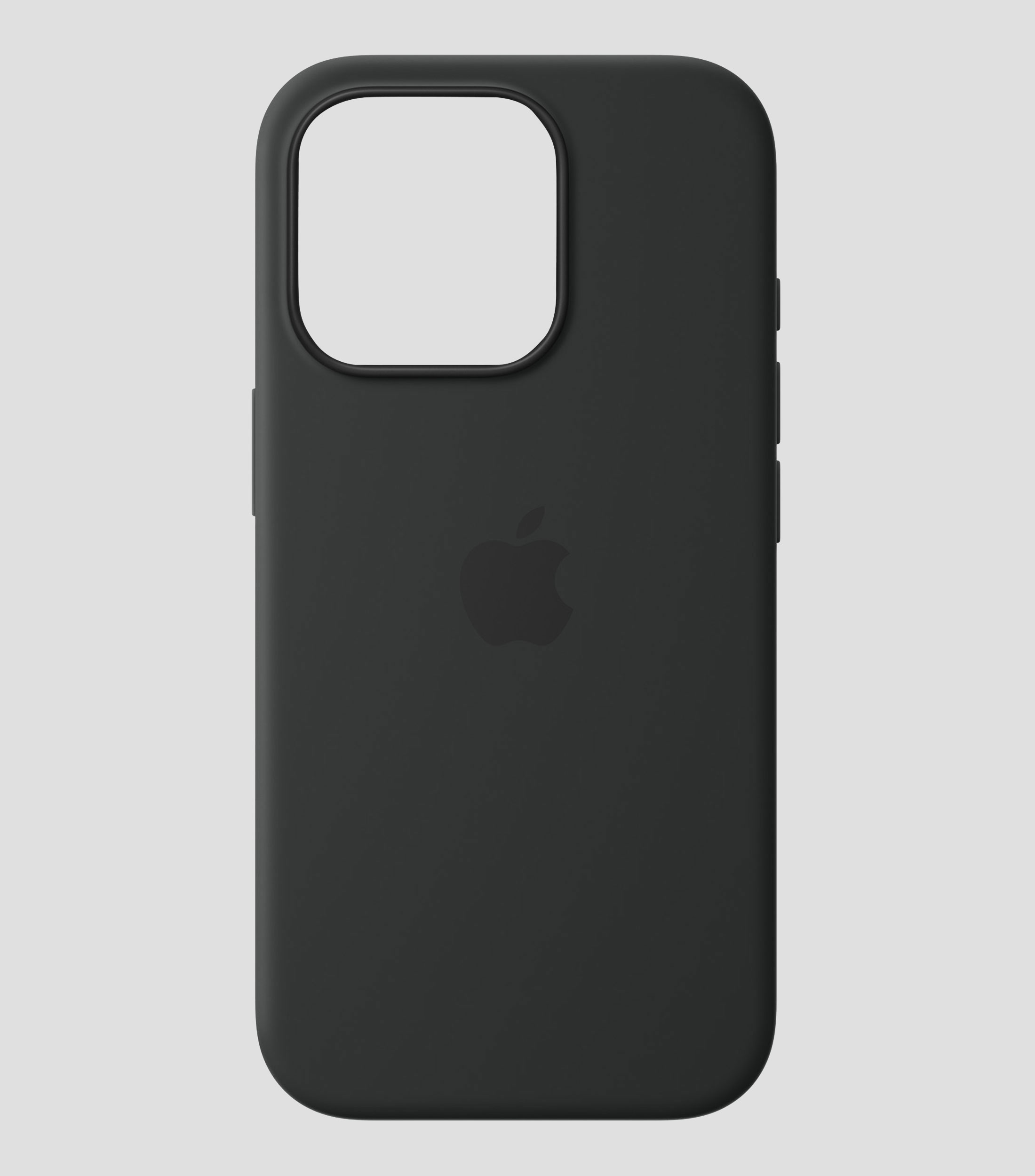 Funda de silicón con MagSafe para iPhone16 Pro Negro