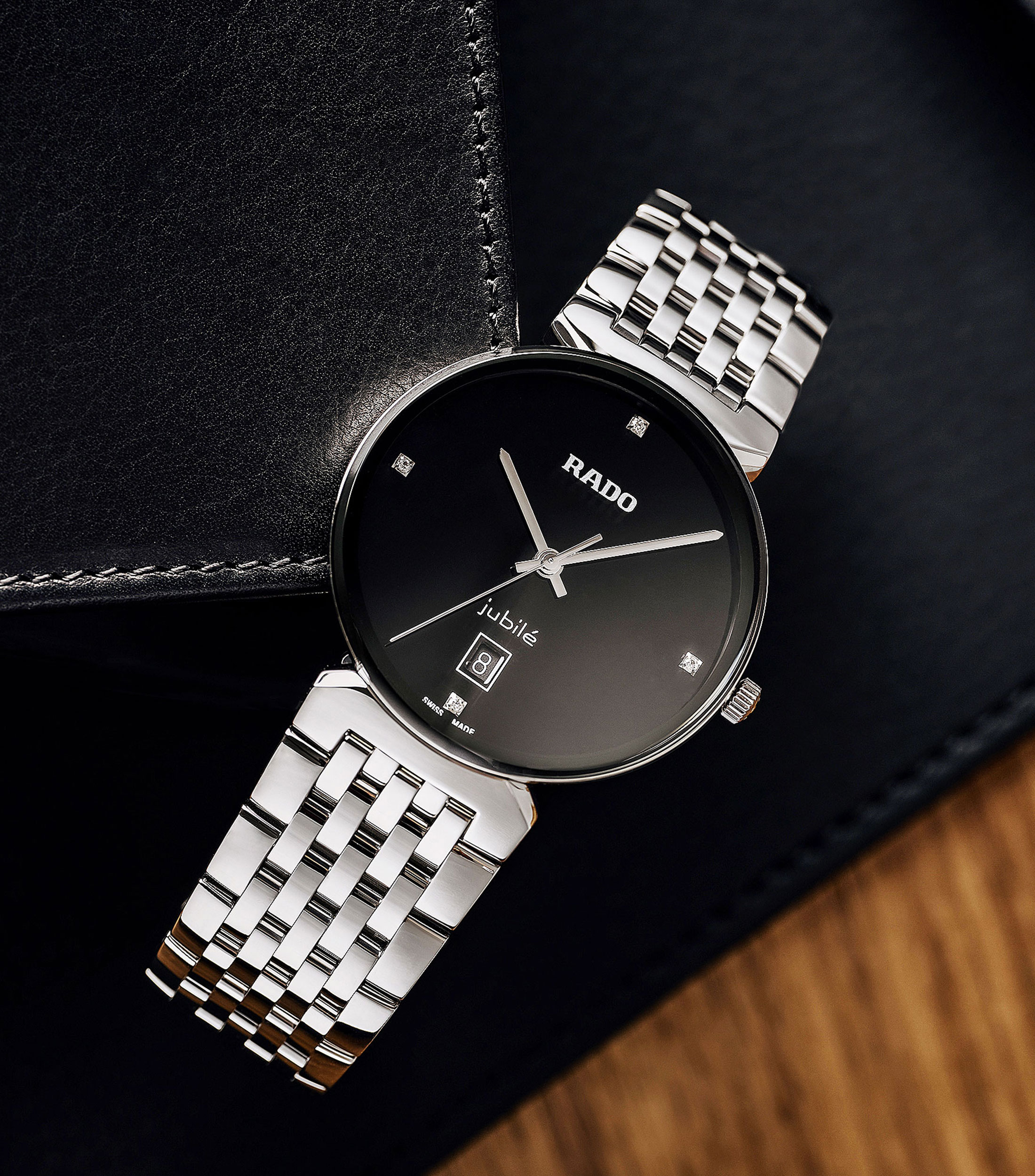 Reloj Unisex Cuarzo Florence Diamonds Classic Carátula Negra