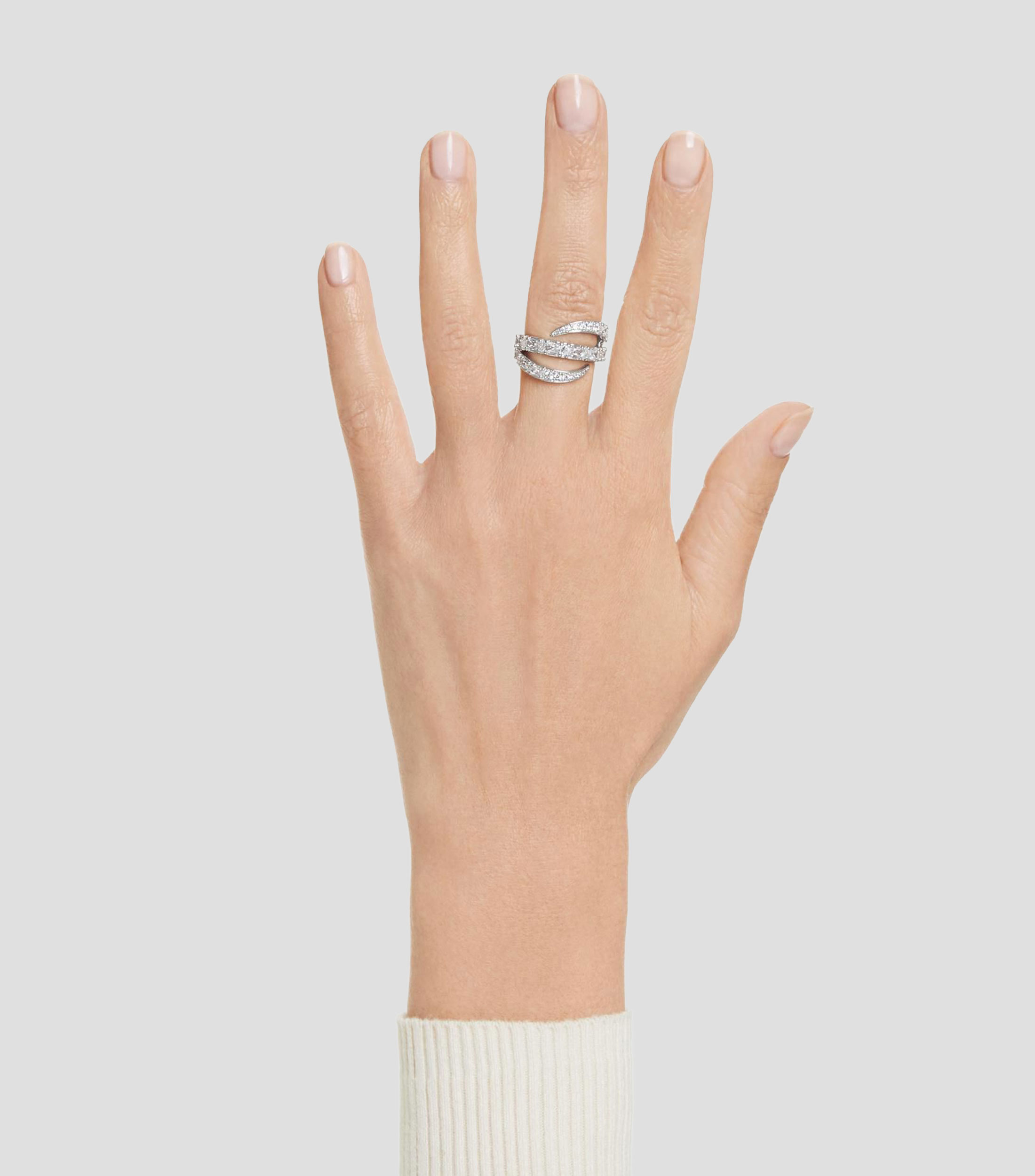 Anillo Vienna con Swarovski Zirconia en forma de ala Mujer