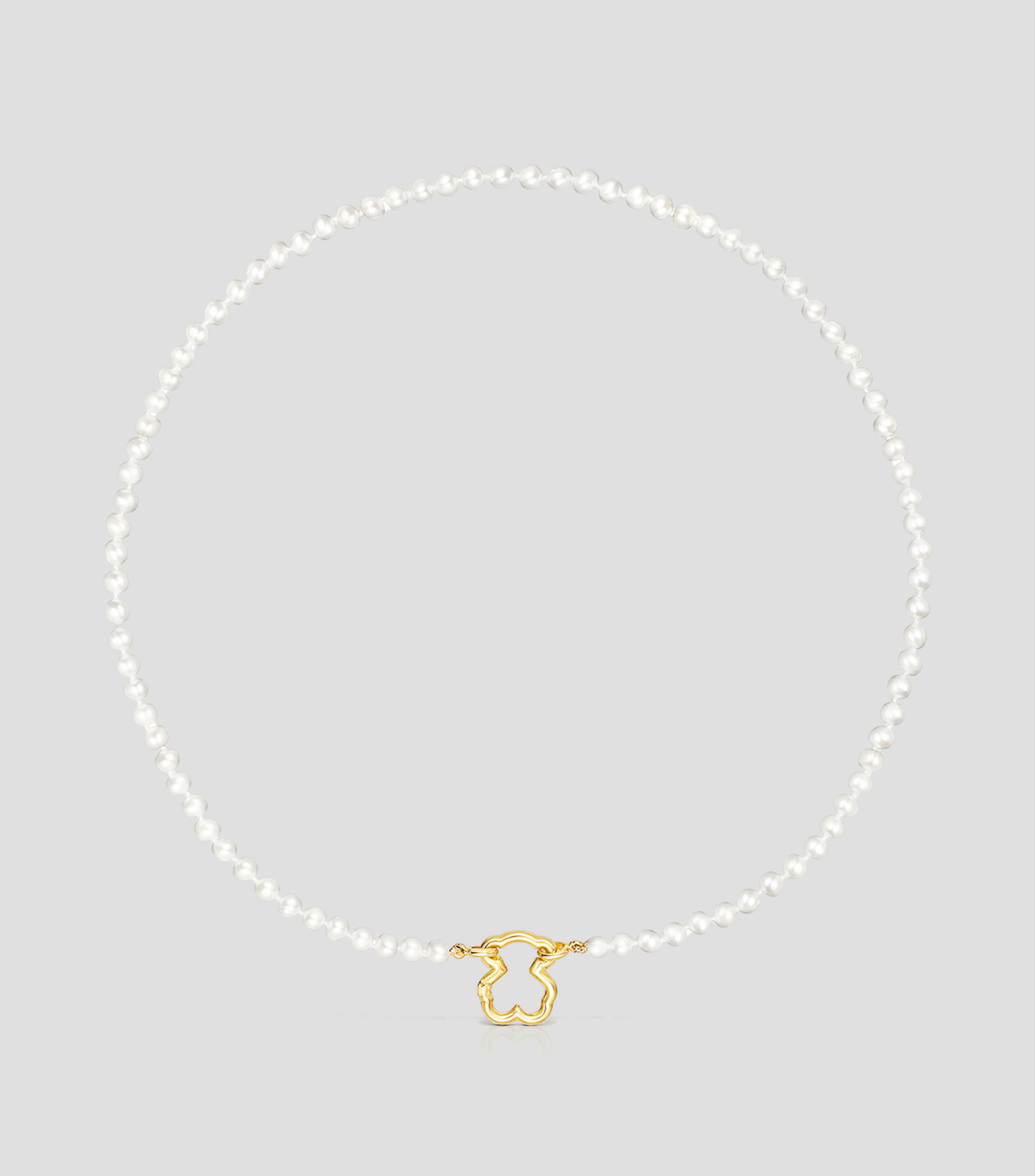 Collar Oso en Oro Amarillo 18 kilates Hold Mujer