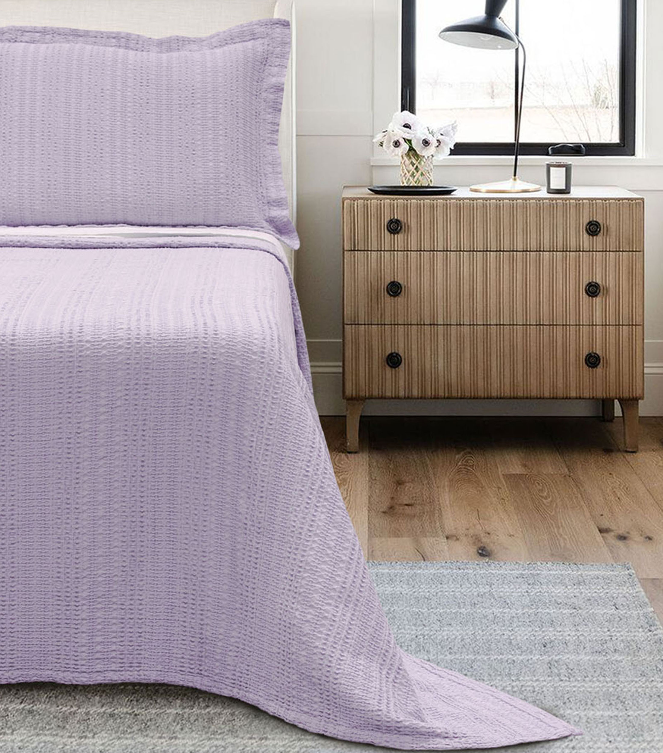 Domingos Set de Colcha King Size Braided Lila - El Palacio de Hierro