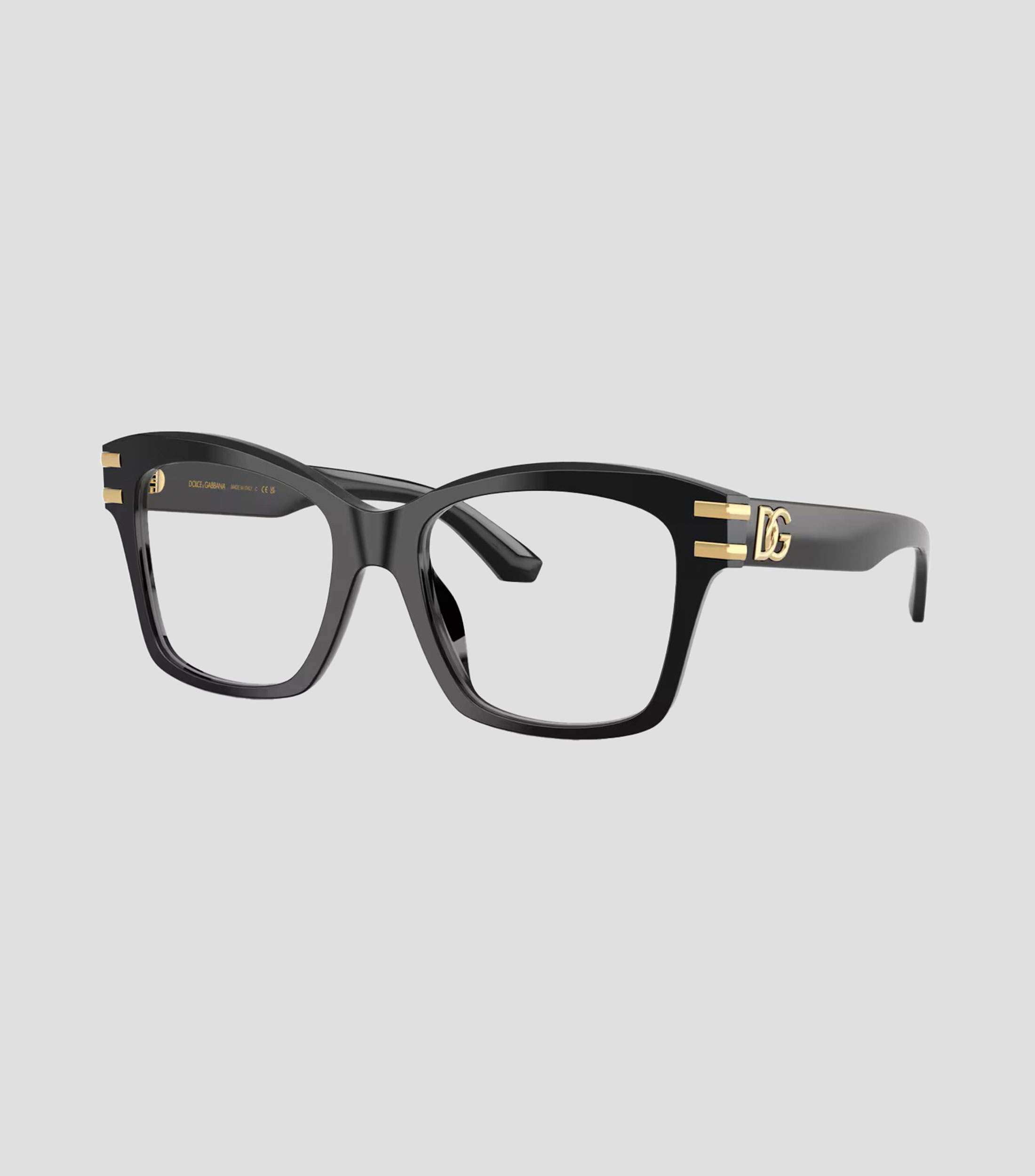 Lentes oftálmicos cuadrados negros Mujer