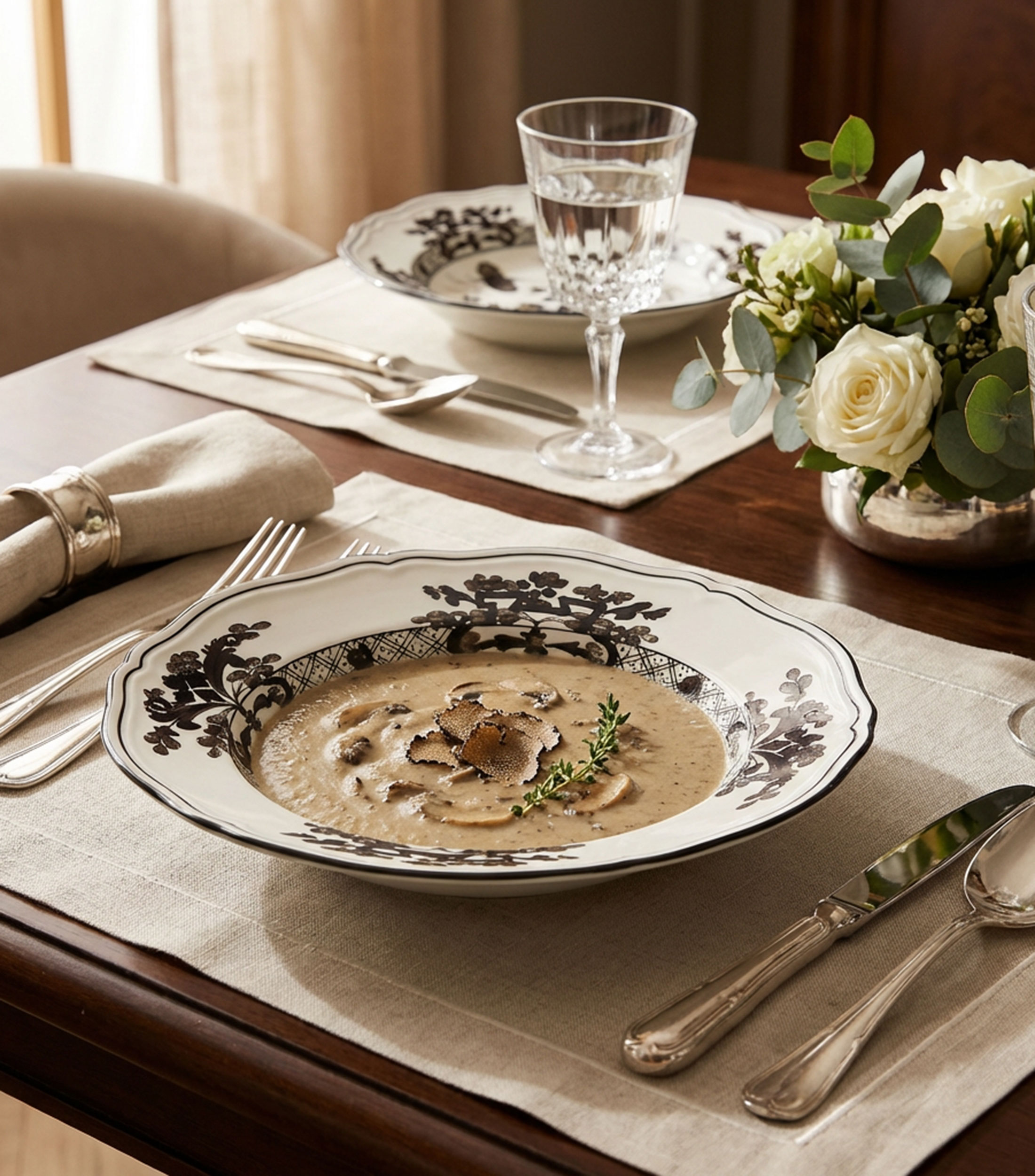 Plato para sopa Oriente Italiano Albus en porcelana