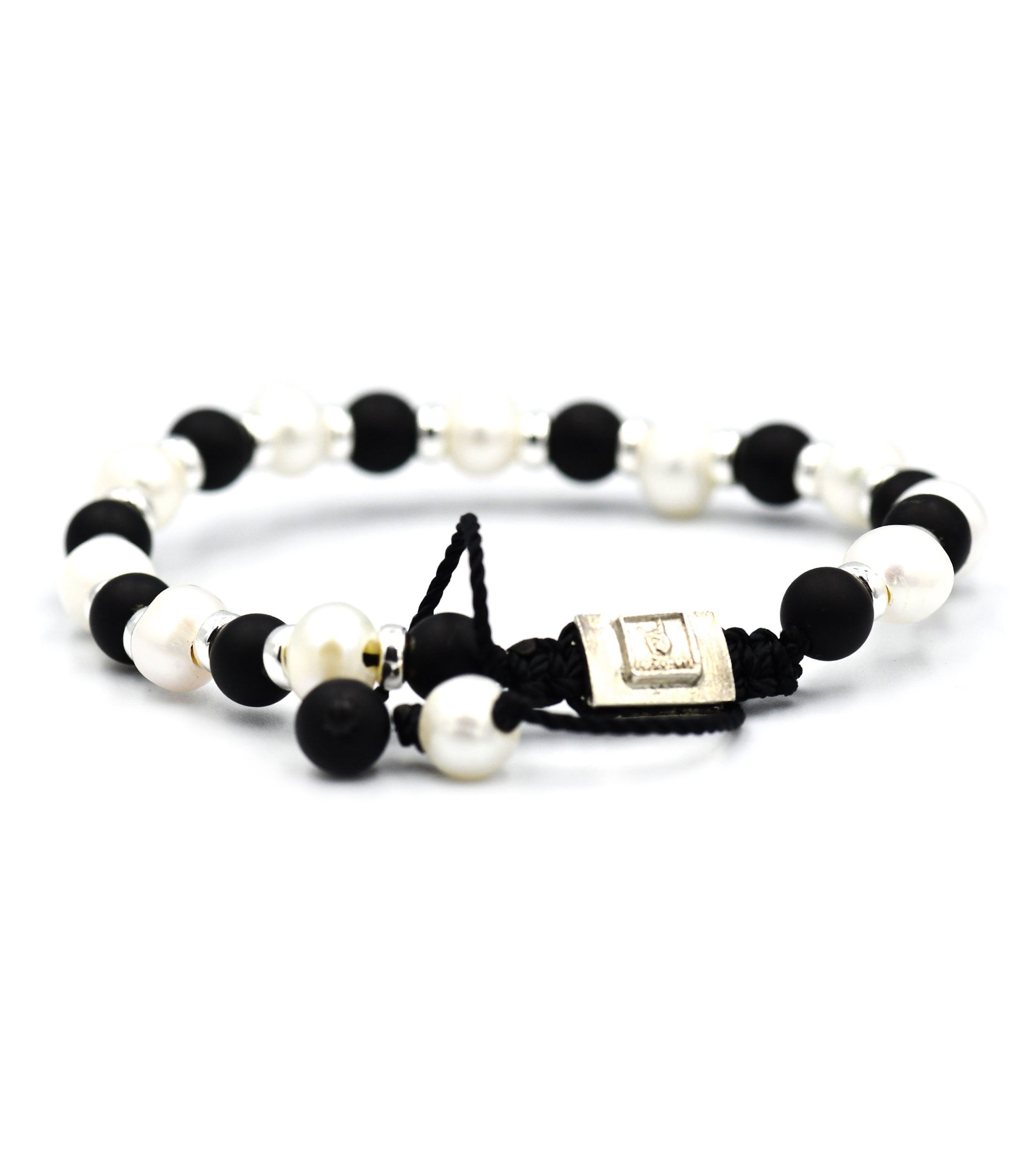 Pulsera Domino en plata .925 Hombre