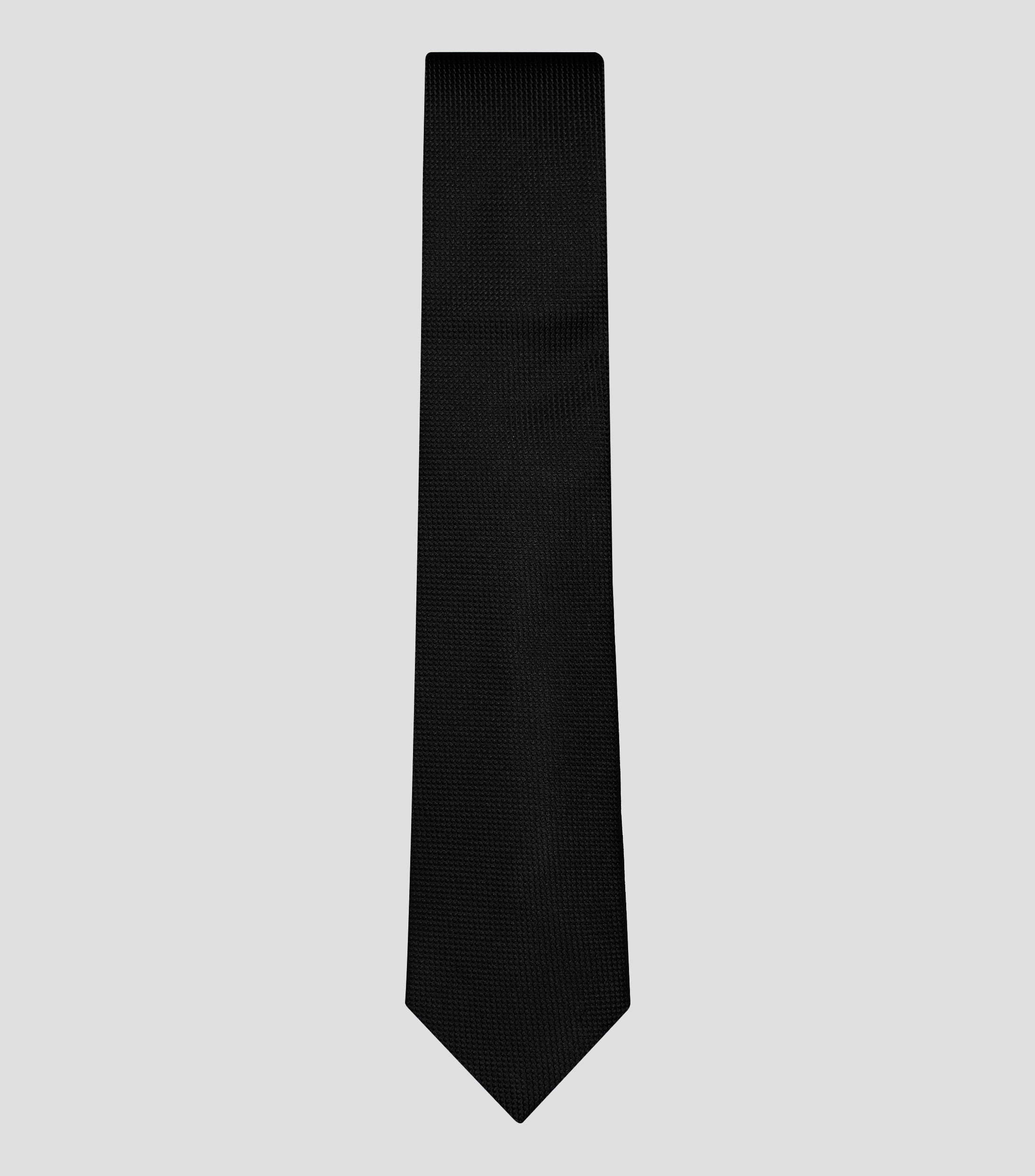 Corbata ancha de seda con microdiseño