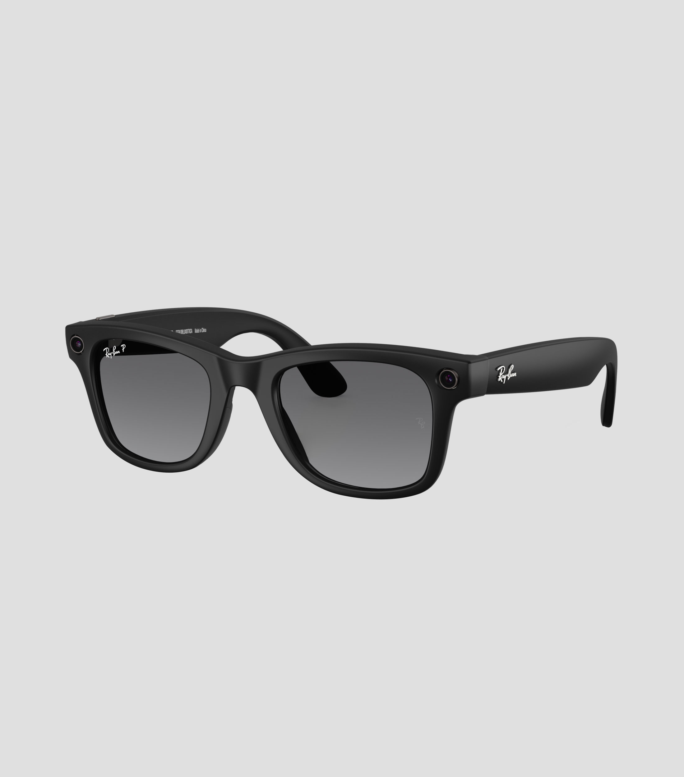 Lentes de sol cuadrados Meta negros Unisex