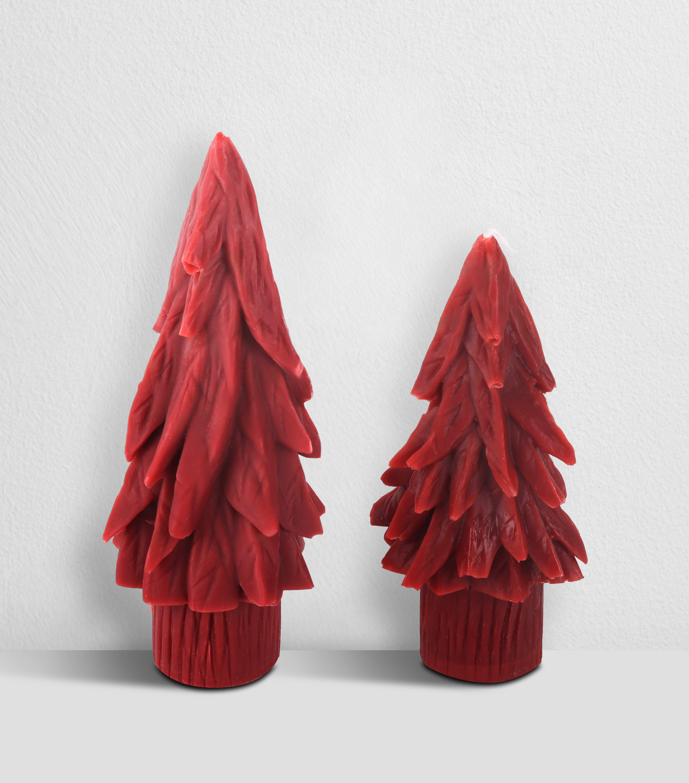 Set de 2 velas navideñas Wine Cherry de pino