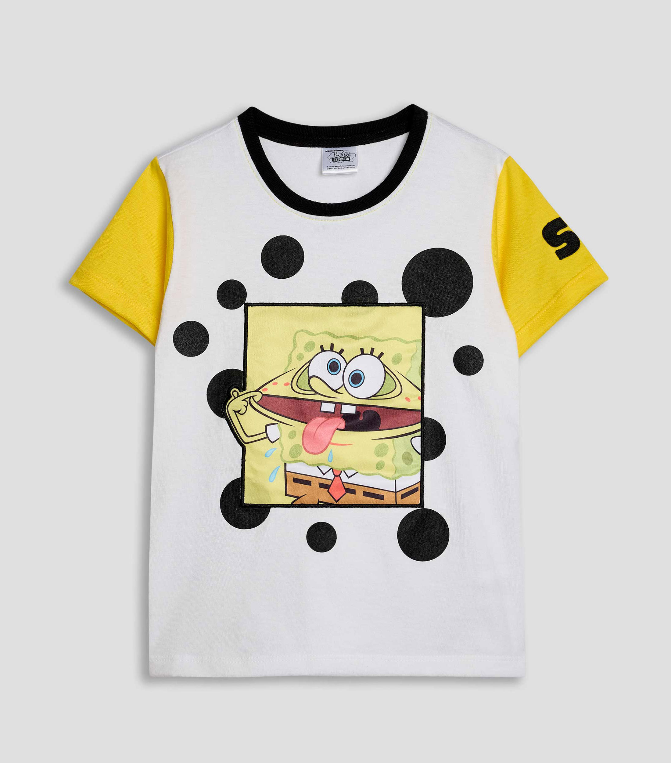 Playera cuello redondo manga corta estampada Niño