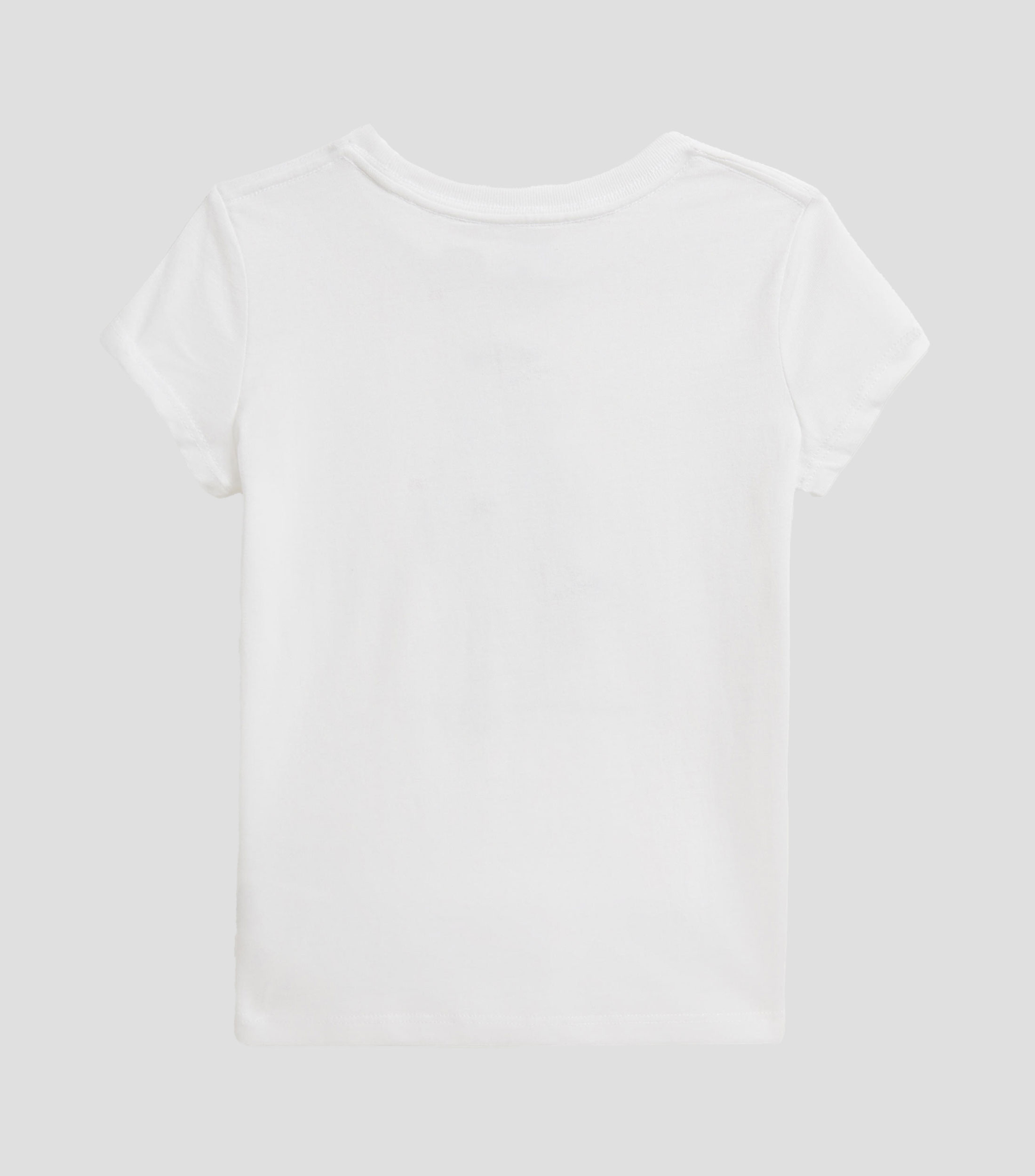 Playera cuello redondo manga corta estampada Niña