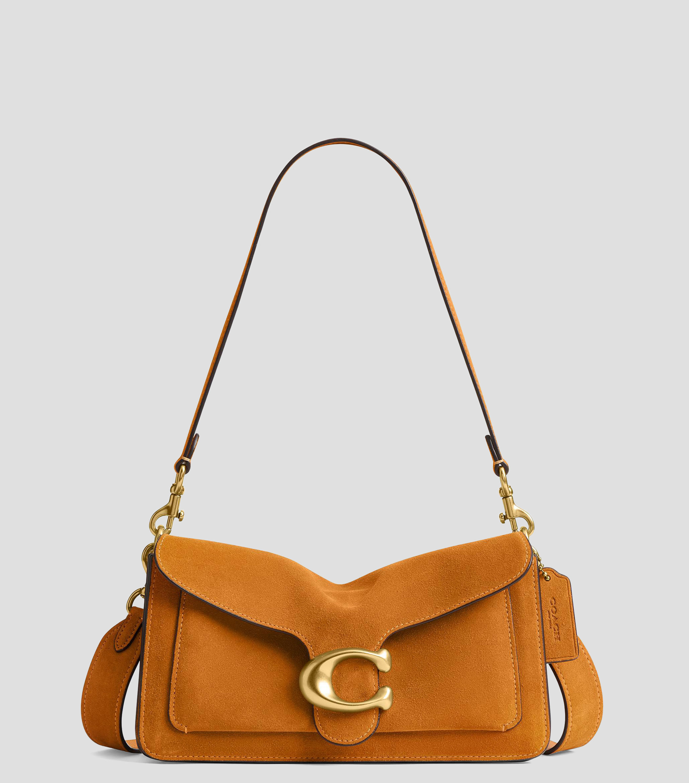 Bolsa shoulder café en piel Tabby 26 lisa Mujer