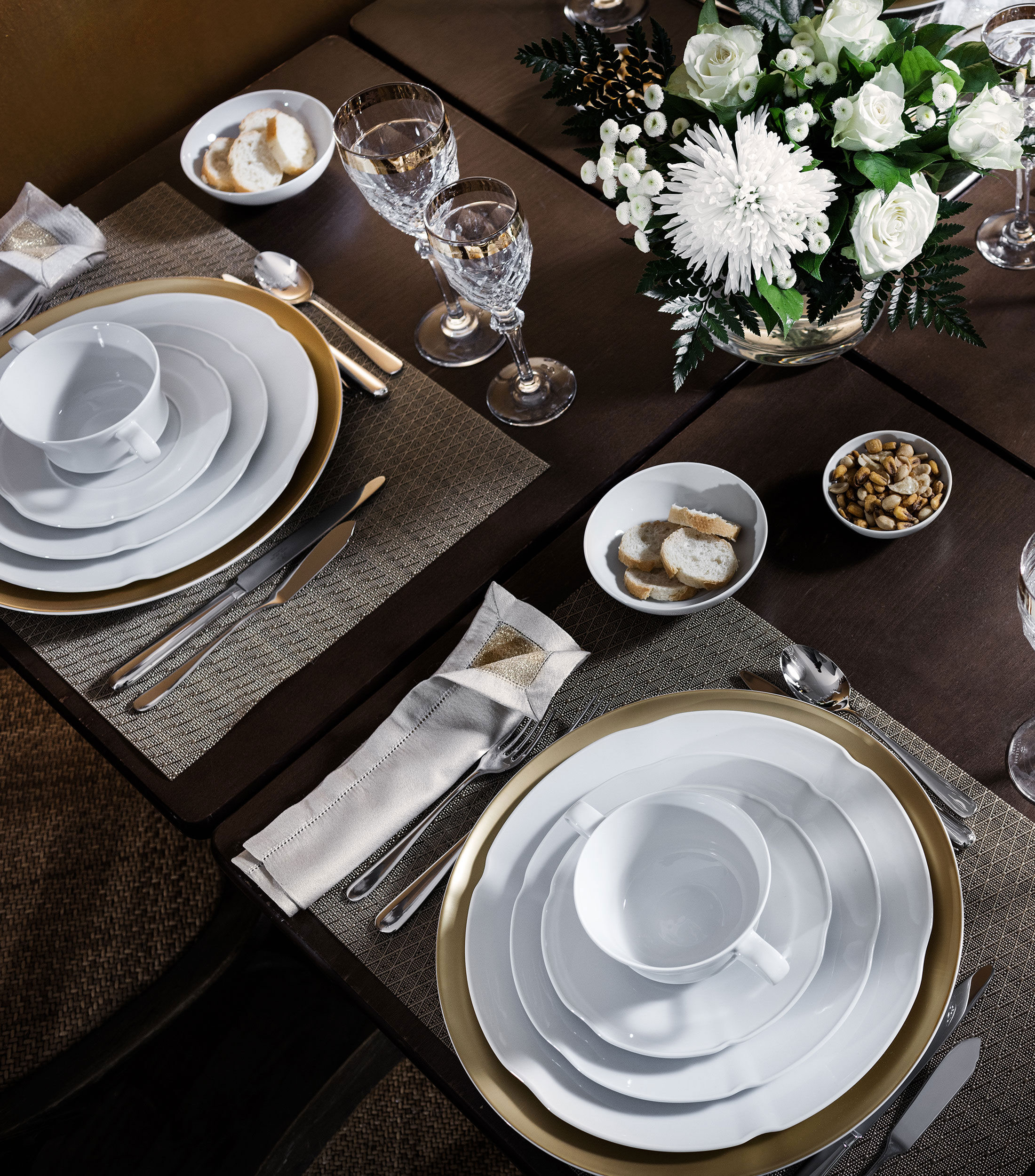 Plato para Sopa Crown White