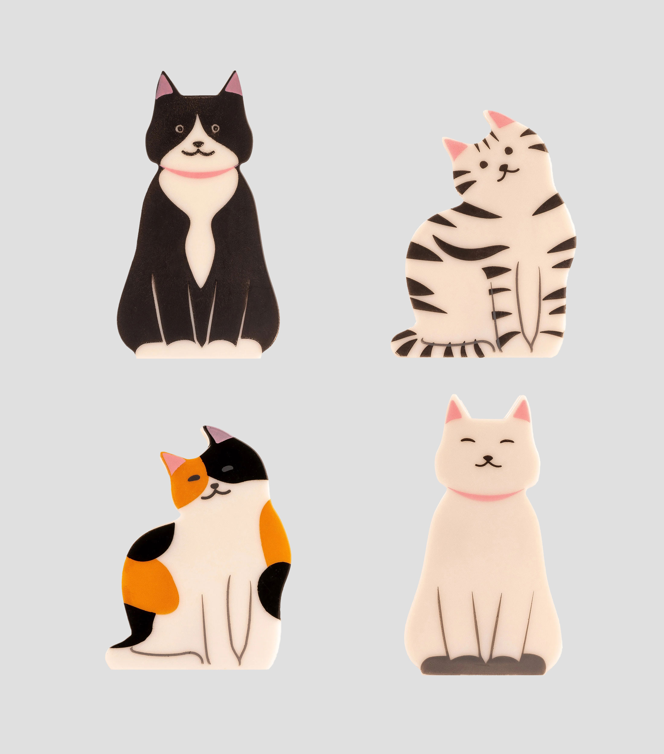 Set 4 Sujetadores Para Bolsas - Gatitos