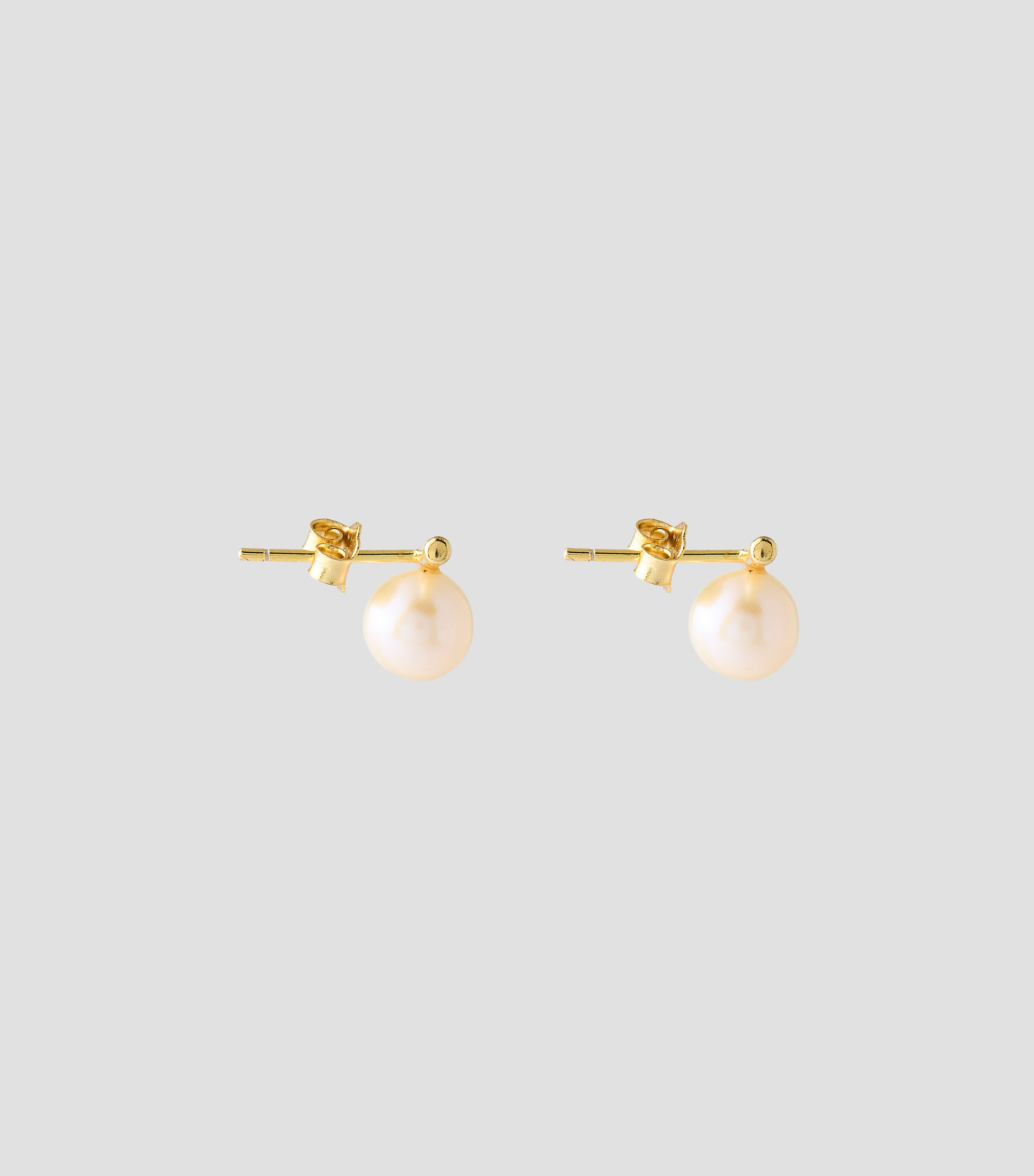 Aretes barra con perla Mujer