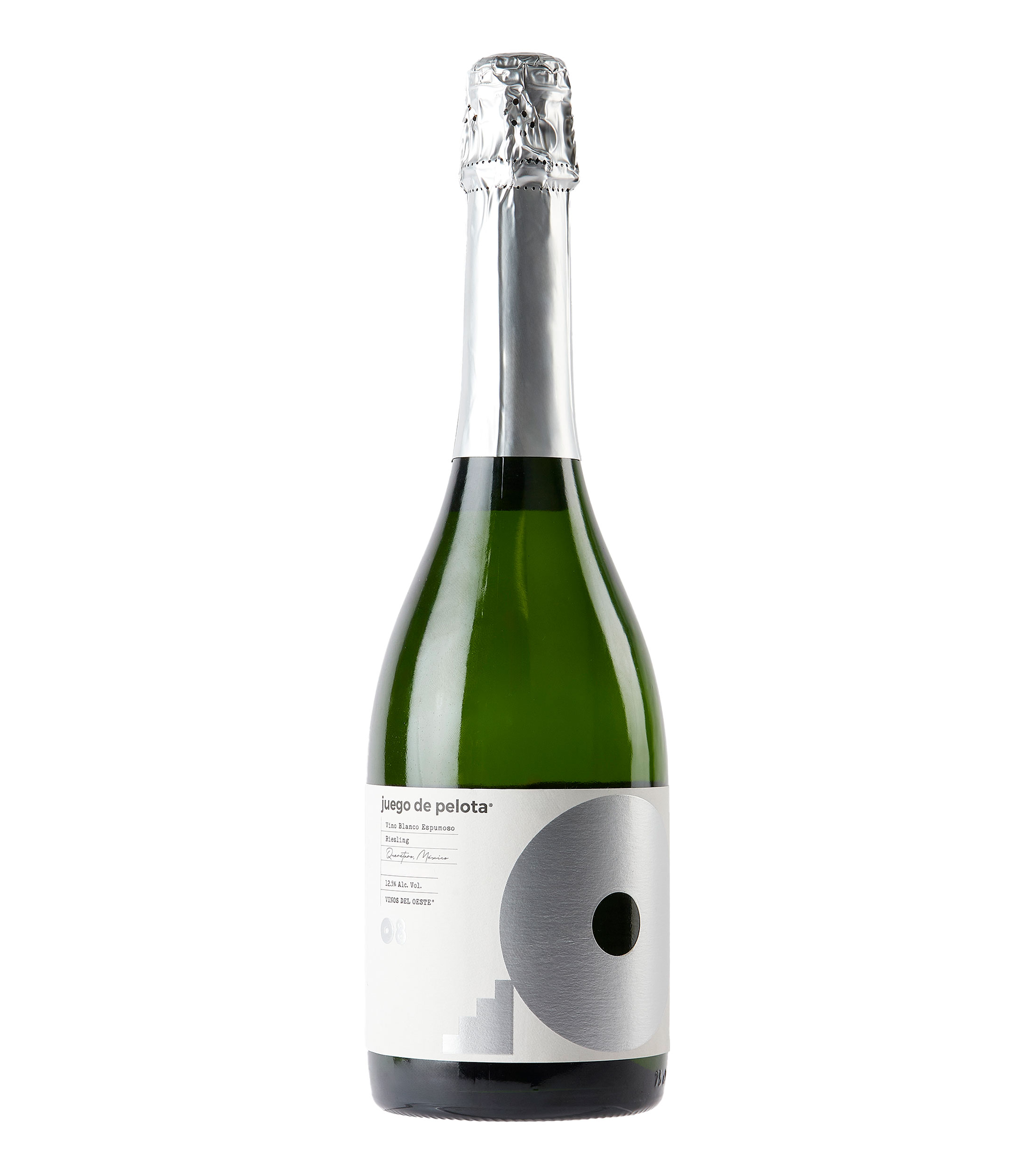 Vino Blanco Espumoso Riesling Juego De Pelota 08, México, 750 ml