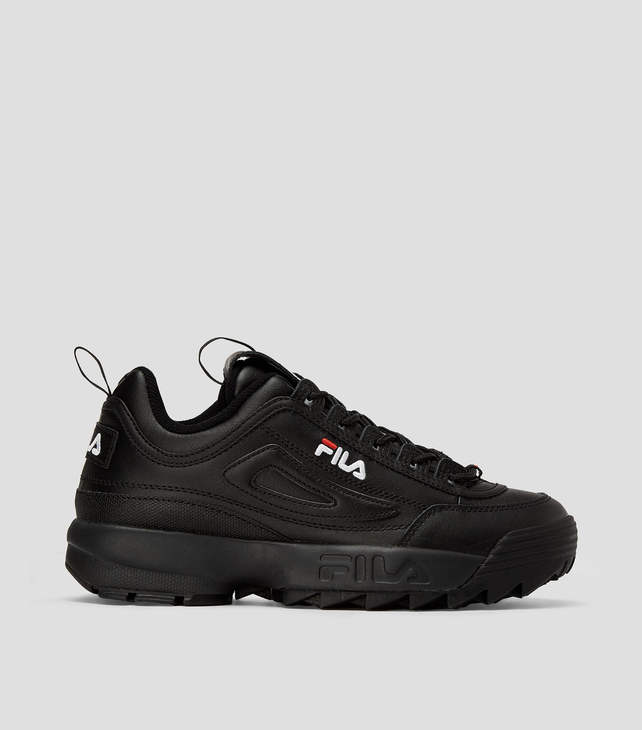 Tenis filas negros on sale